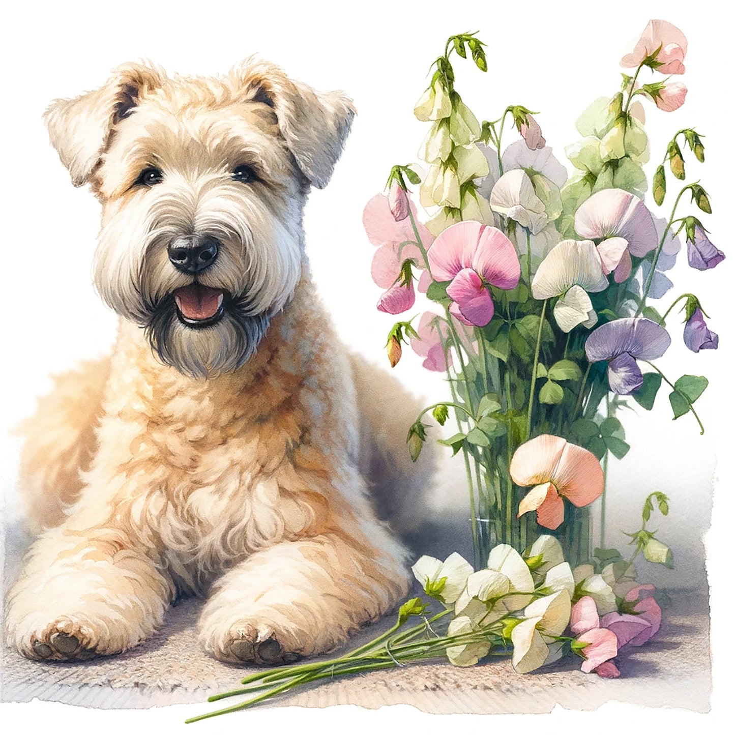 April Birth Flower Card