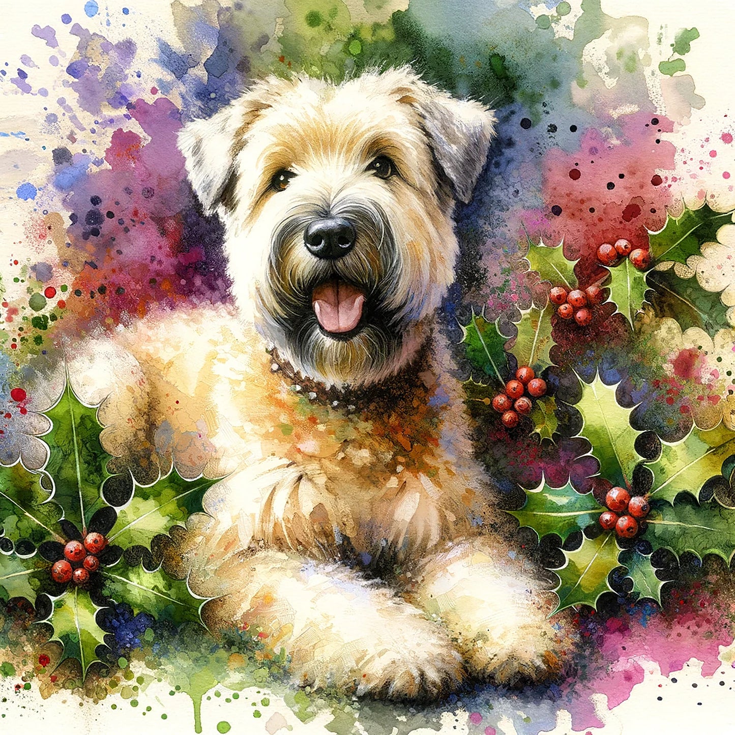 December Birth Flower Card