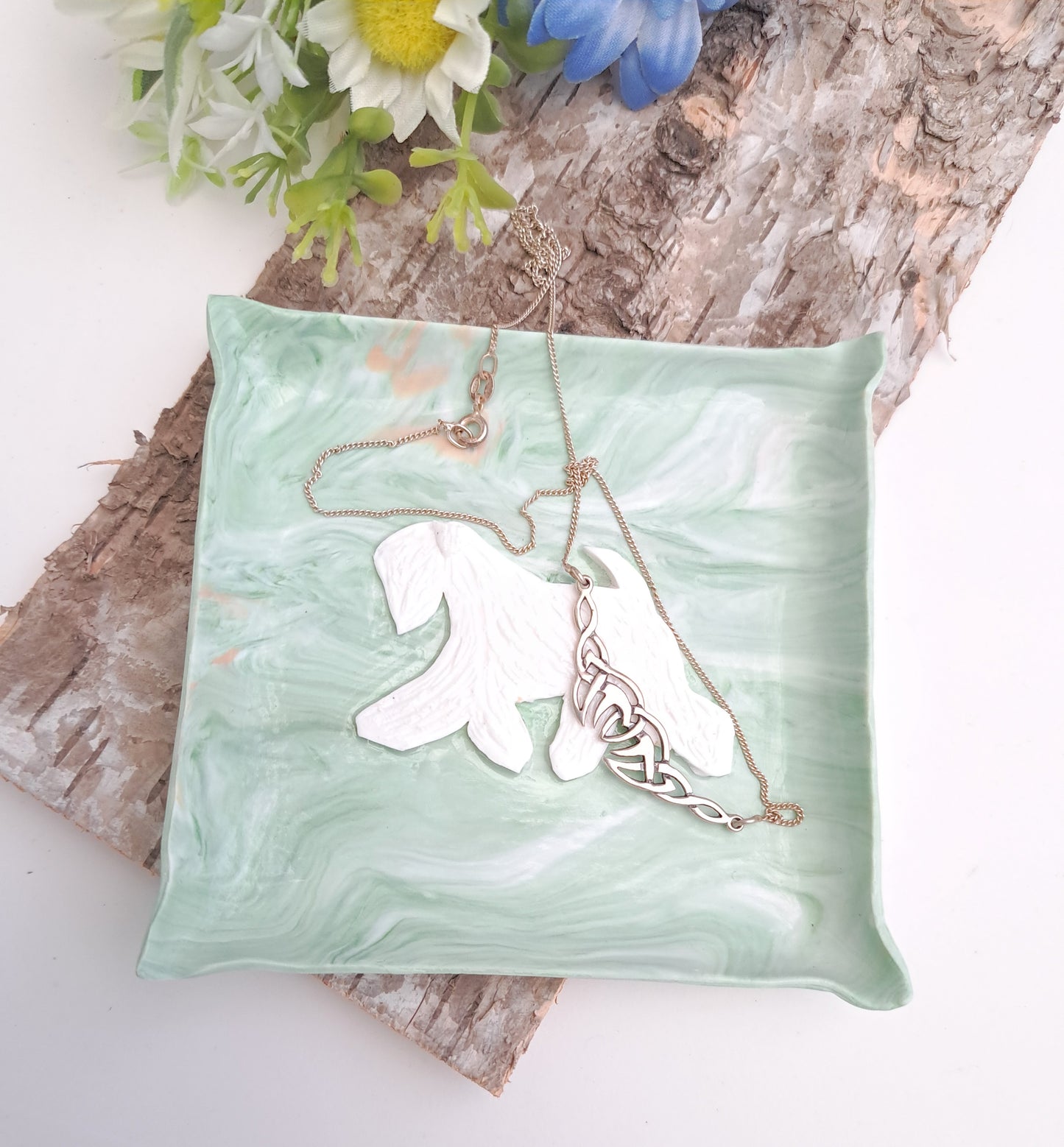 Wheaten Terrier Square Trinket Dish