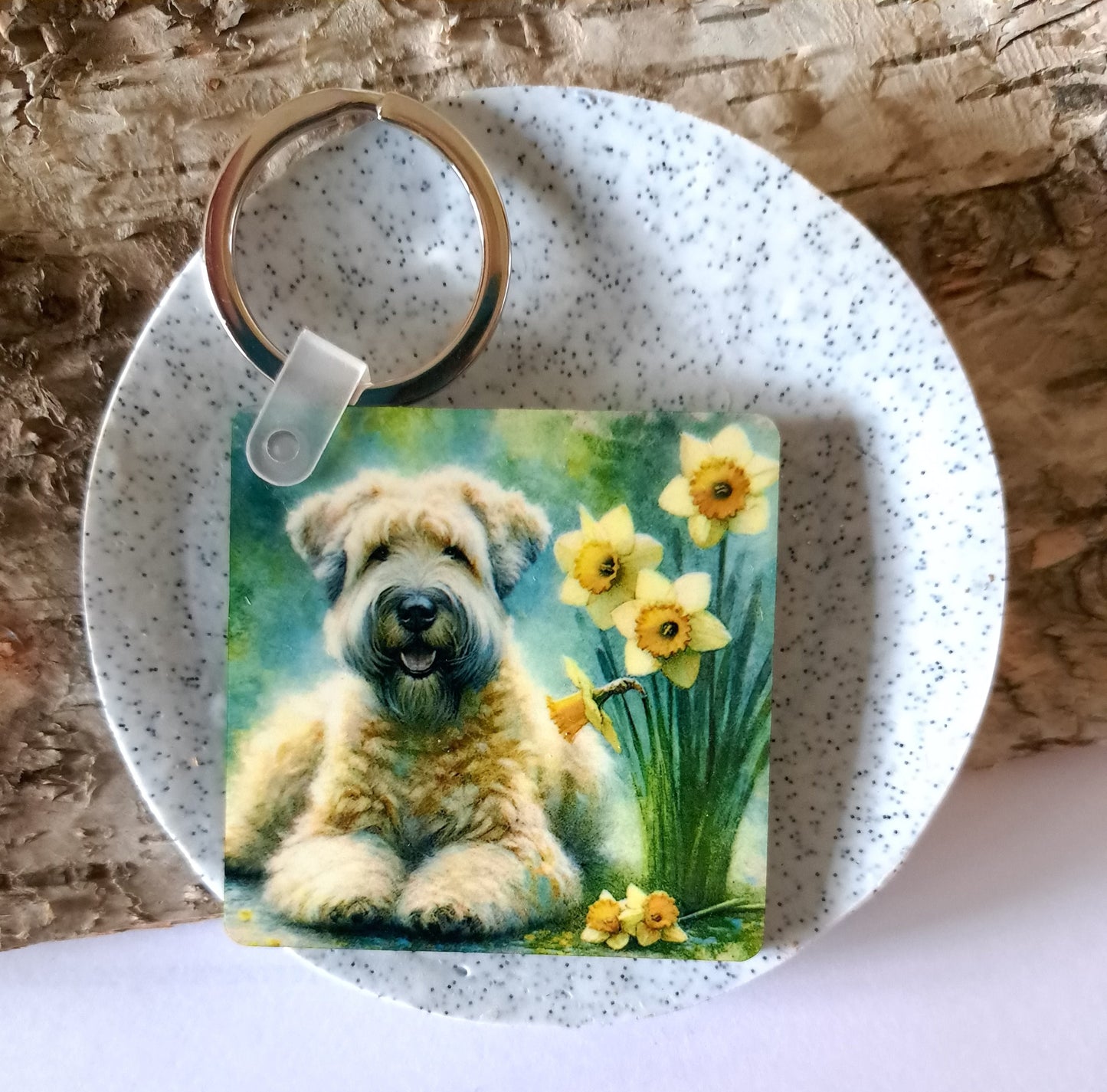 Birth Flower March Keyring