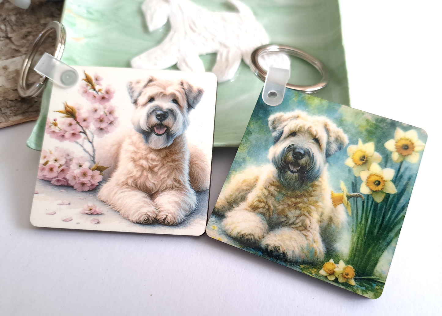Birth Flower March Keyring
