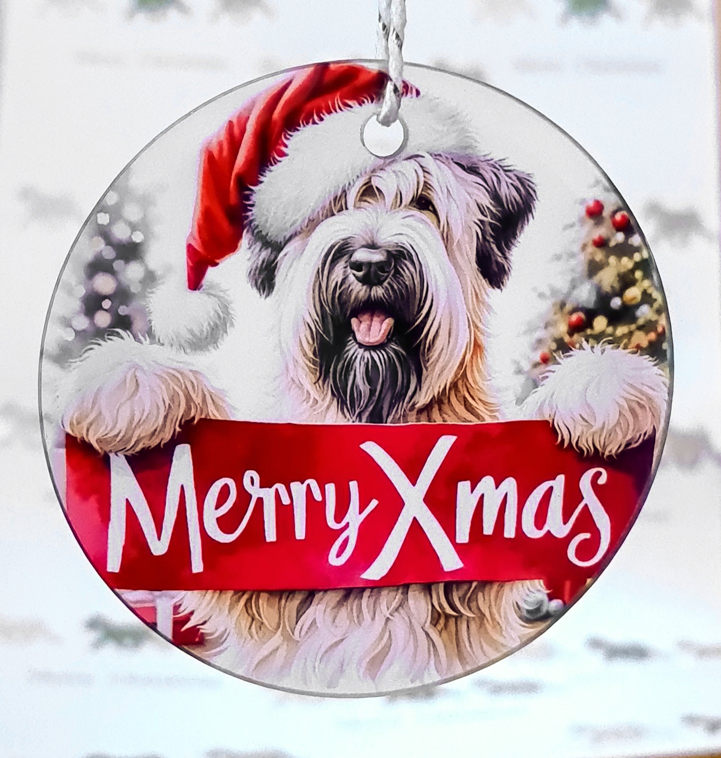 Merry Xmas Tree Light Catcher Decoration