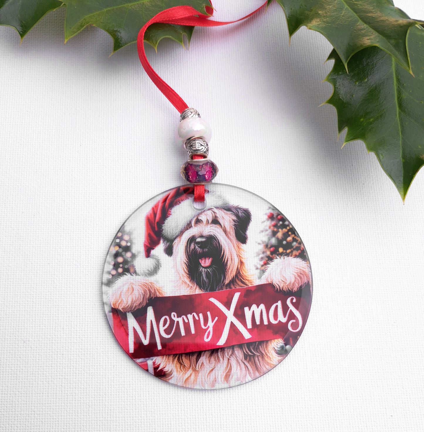 Merry Xmas Tree Light Catcher Decoration