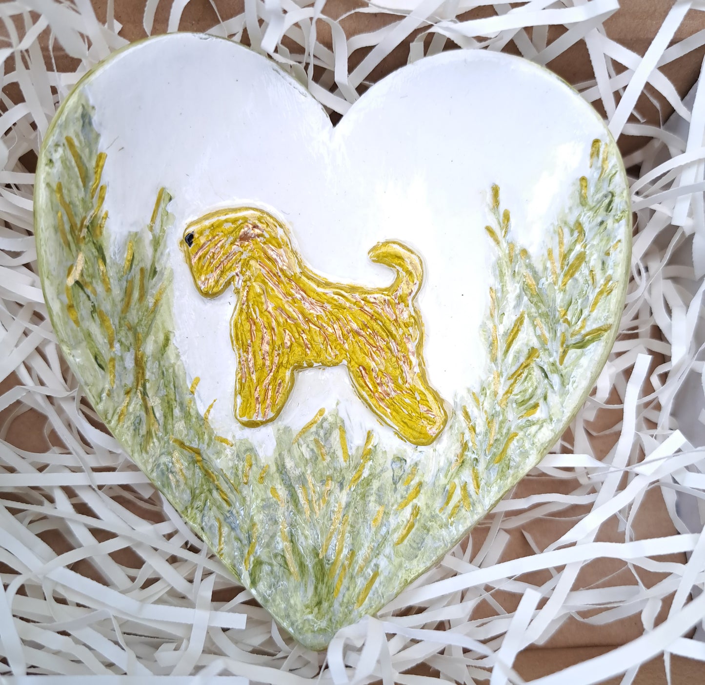 Wheaten Heart Trinket Dish