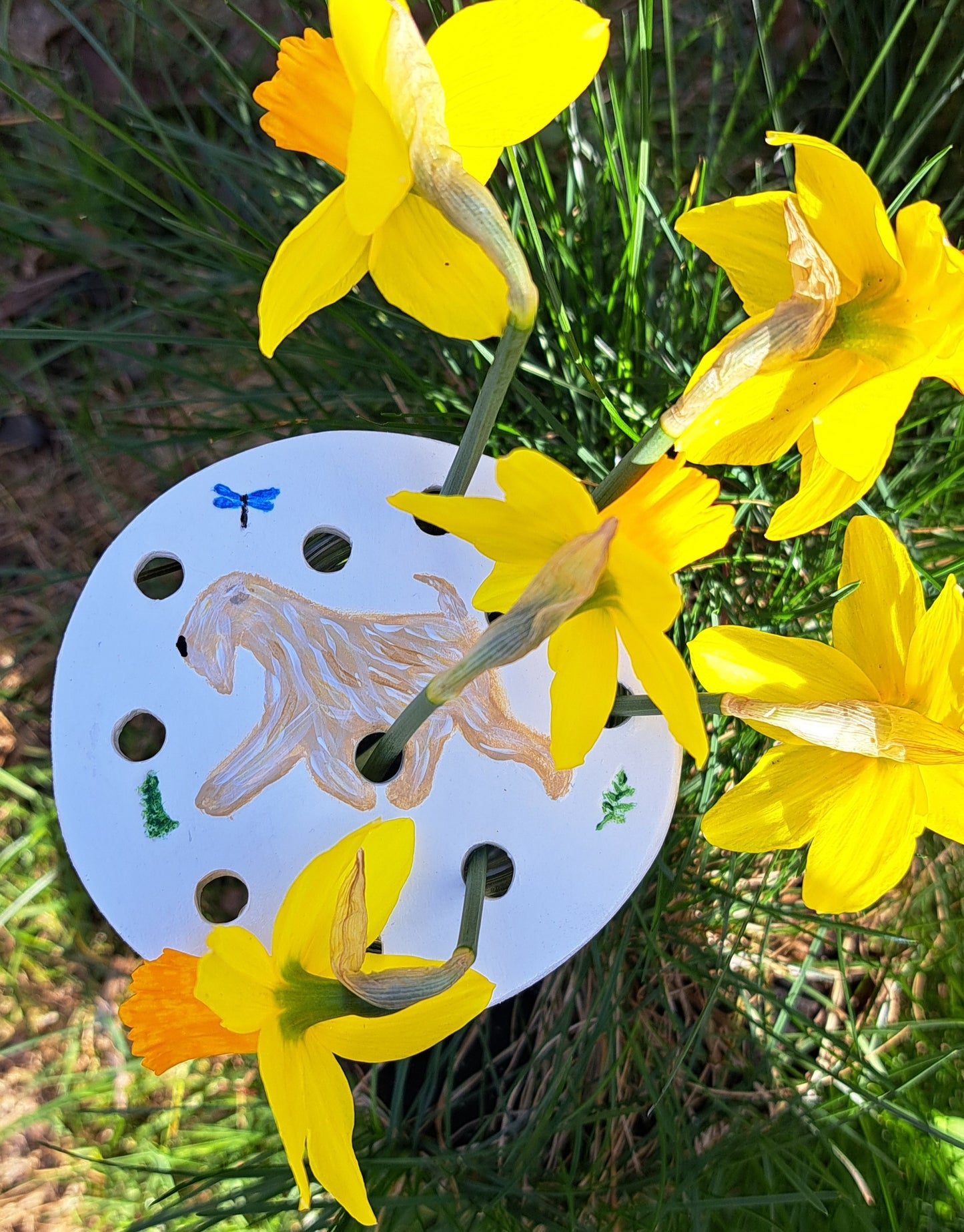 Wheaten Flower Frog