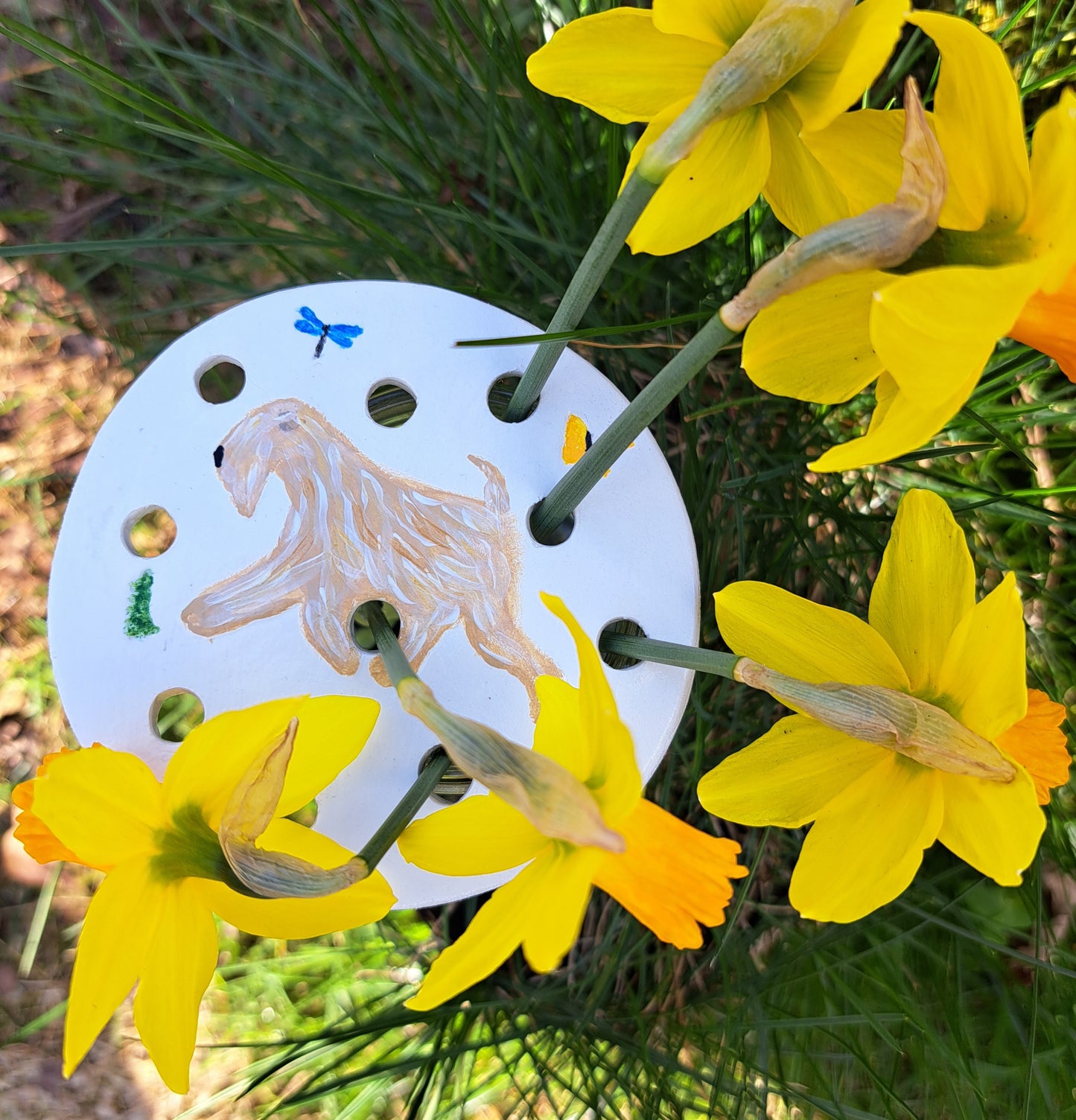 Wheaten Flower Frog