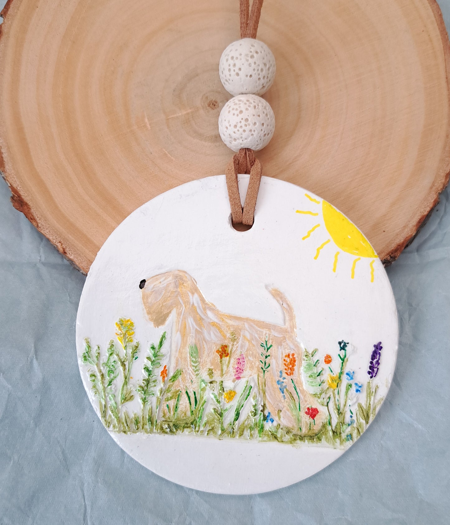 Wheaten & Wild Flowers Clay & Volcanlc Lava Stone Diffuser