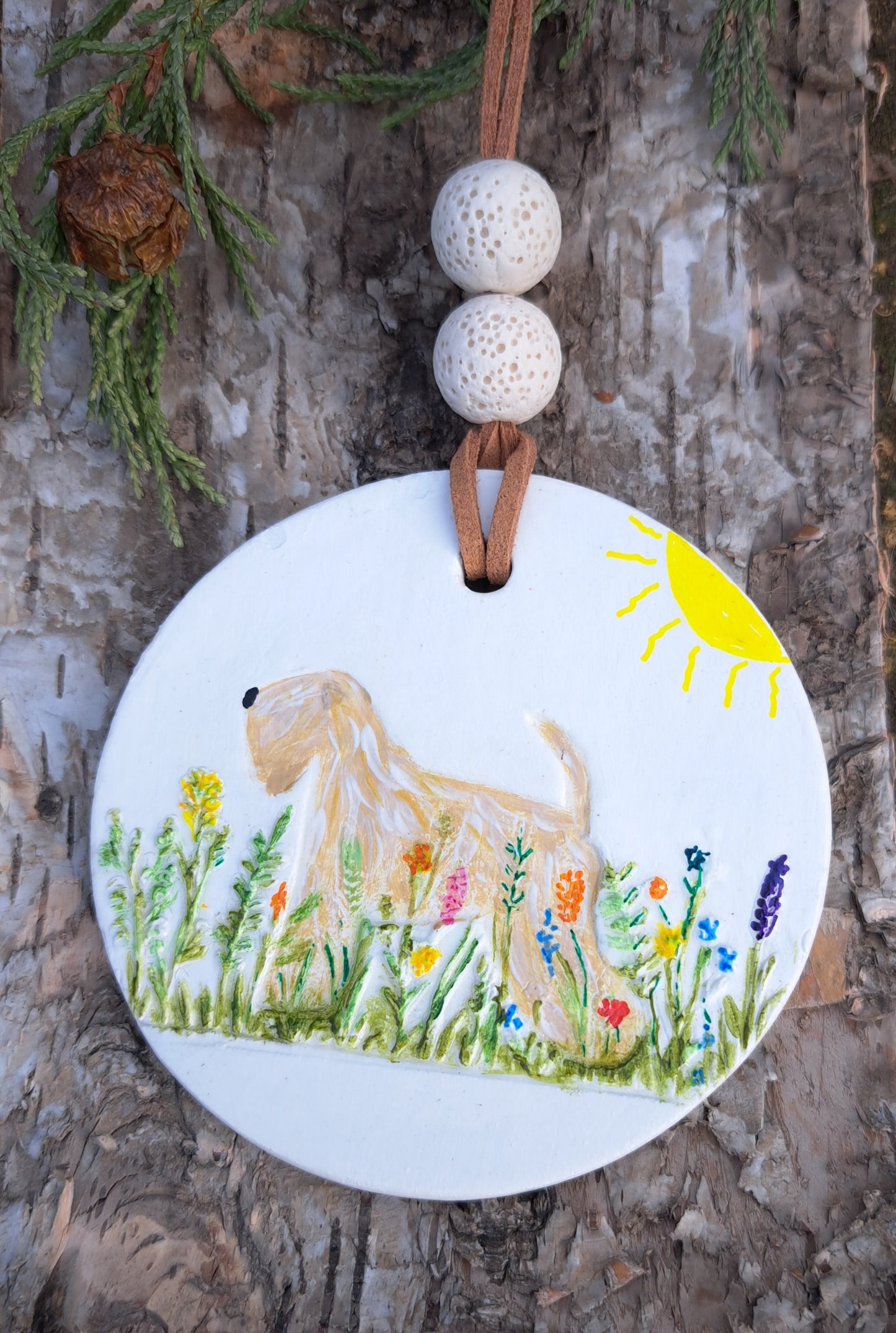 Wheaten & Wild Flowers Clay & Volcanlc Lava Stone Diffuser
