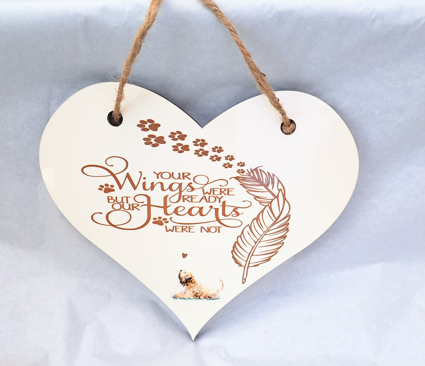 Soft Coated Wheaten Terrier In Memory Gift Heart