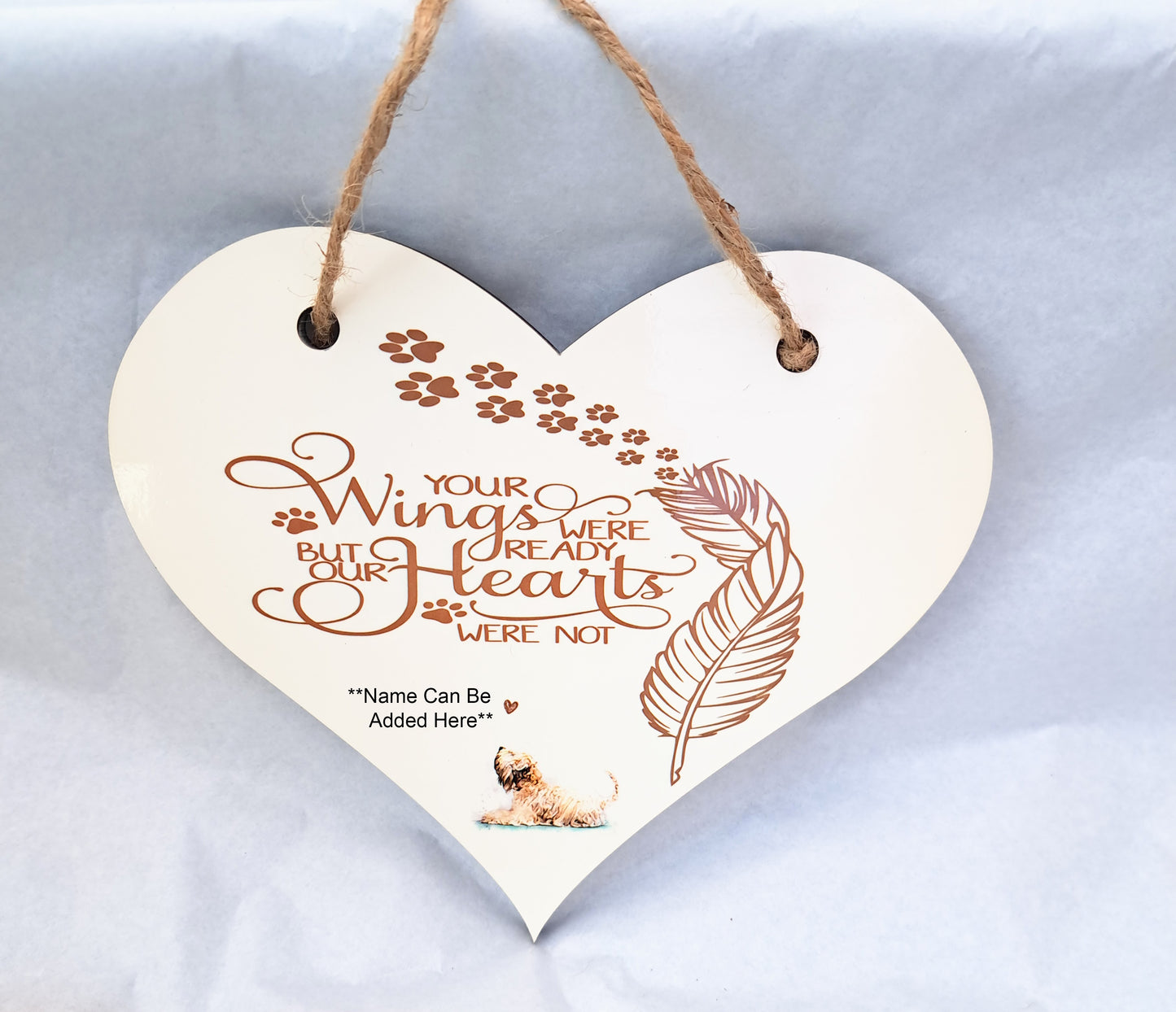 Soft Coated Wheaten Terrier In Memory Gift Heart