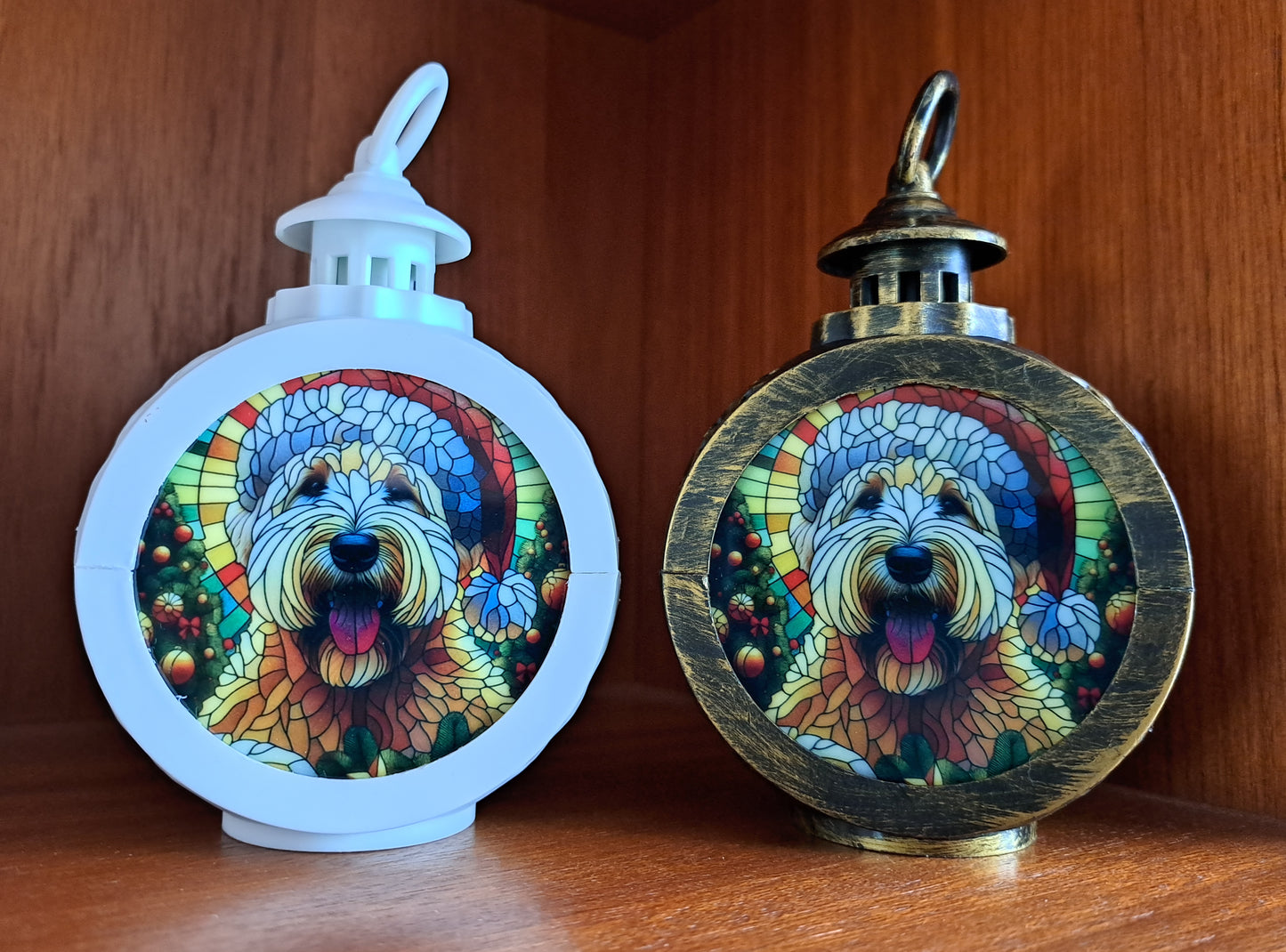 Wheaten Terrier Vintage Lantern Light