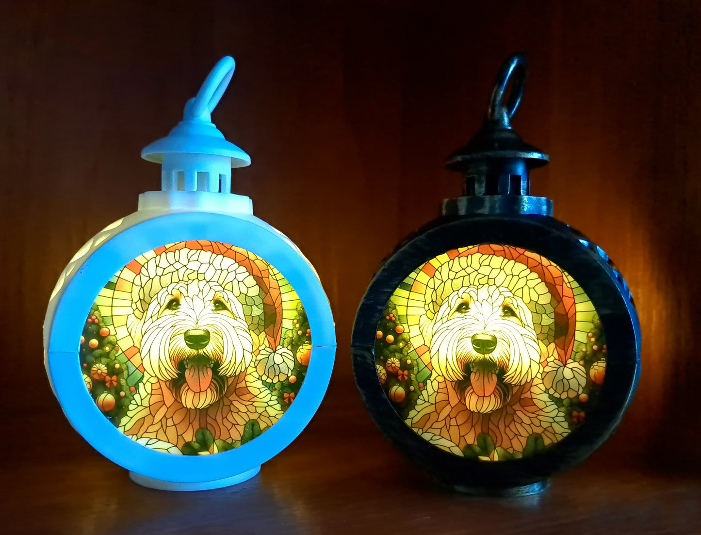 Wheaten Terrier Vintage Lantern Light
