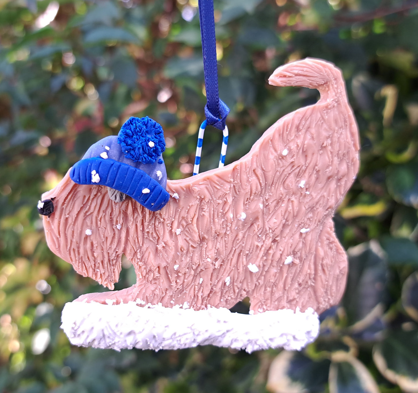Lets Play Wheaten In Snow Tree Decoration