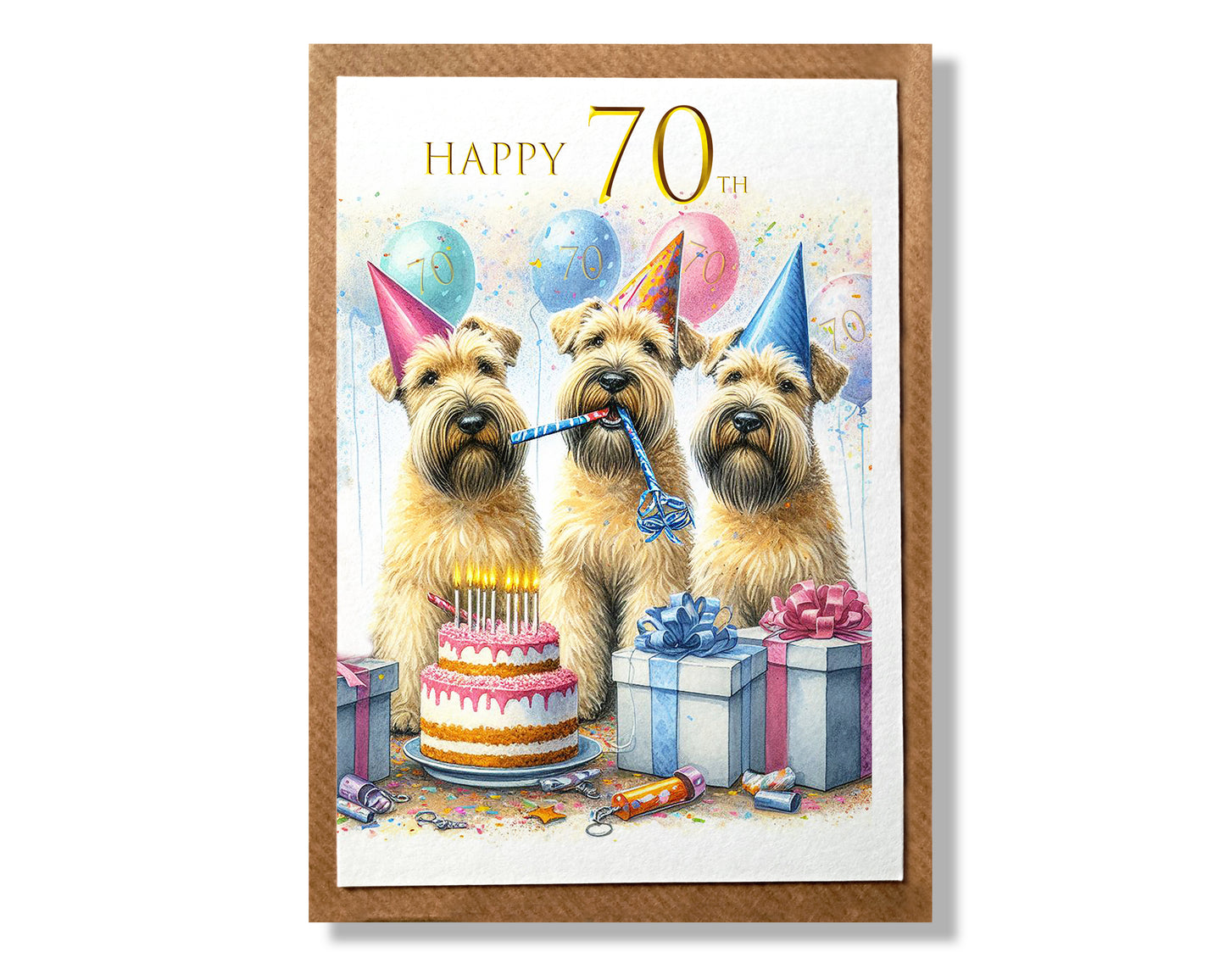 Happy Birthday With Age Card