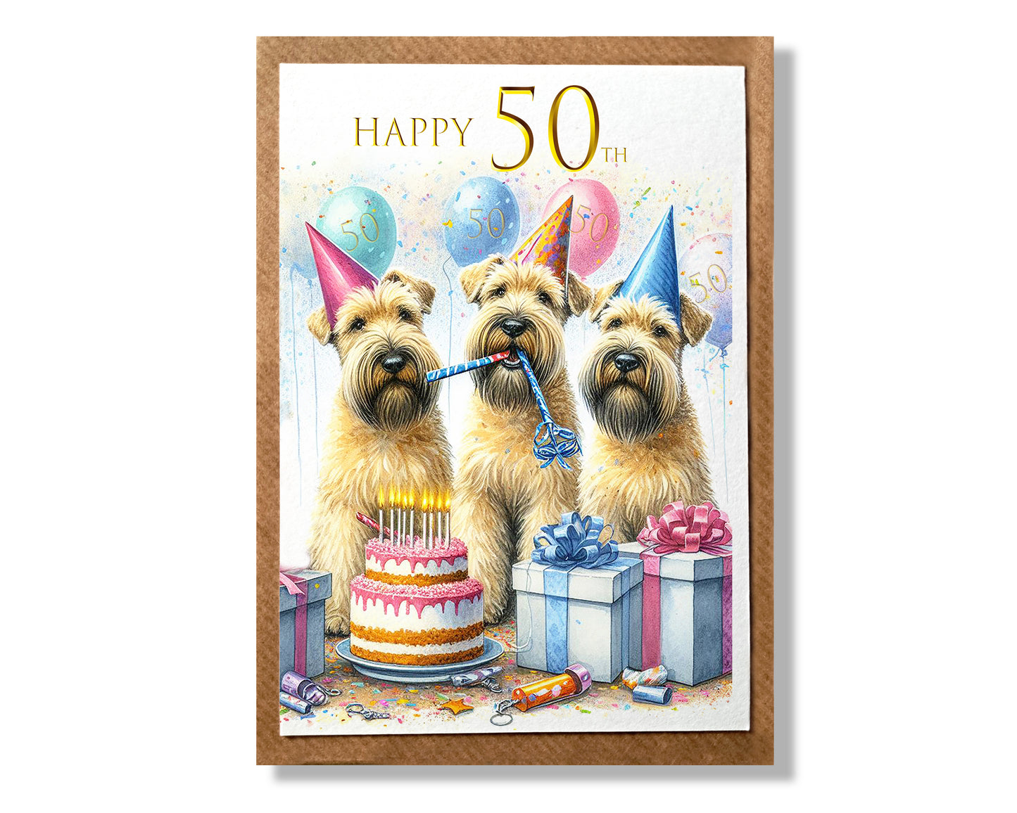 Happy Birthday With Age Card