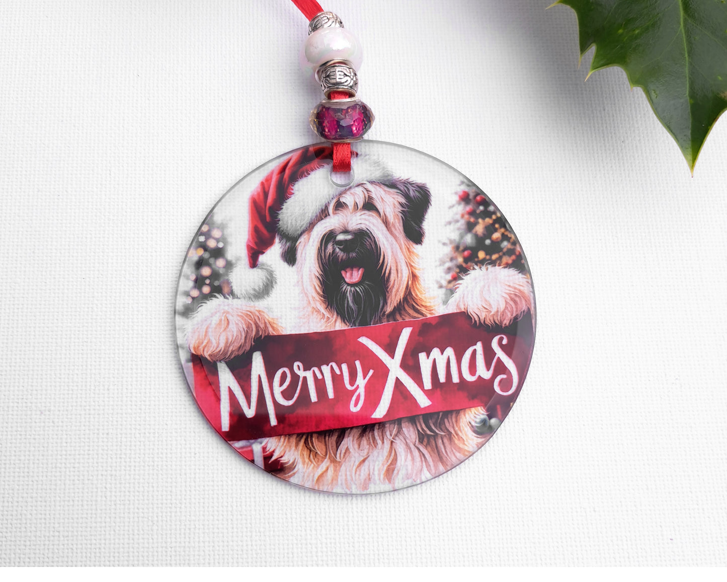 Merry Xmas Tree Light Catcher Decoration