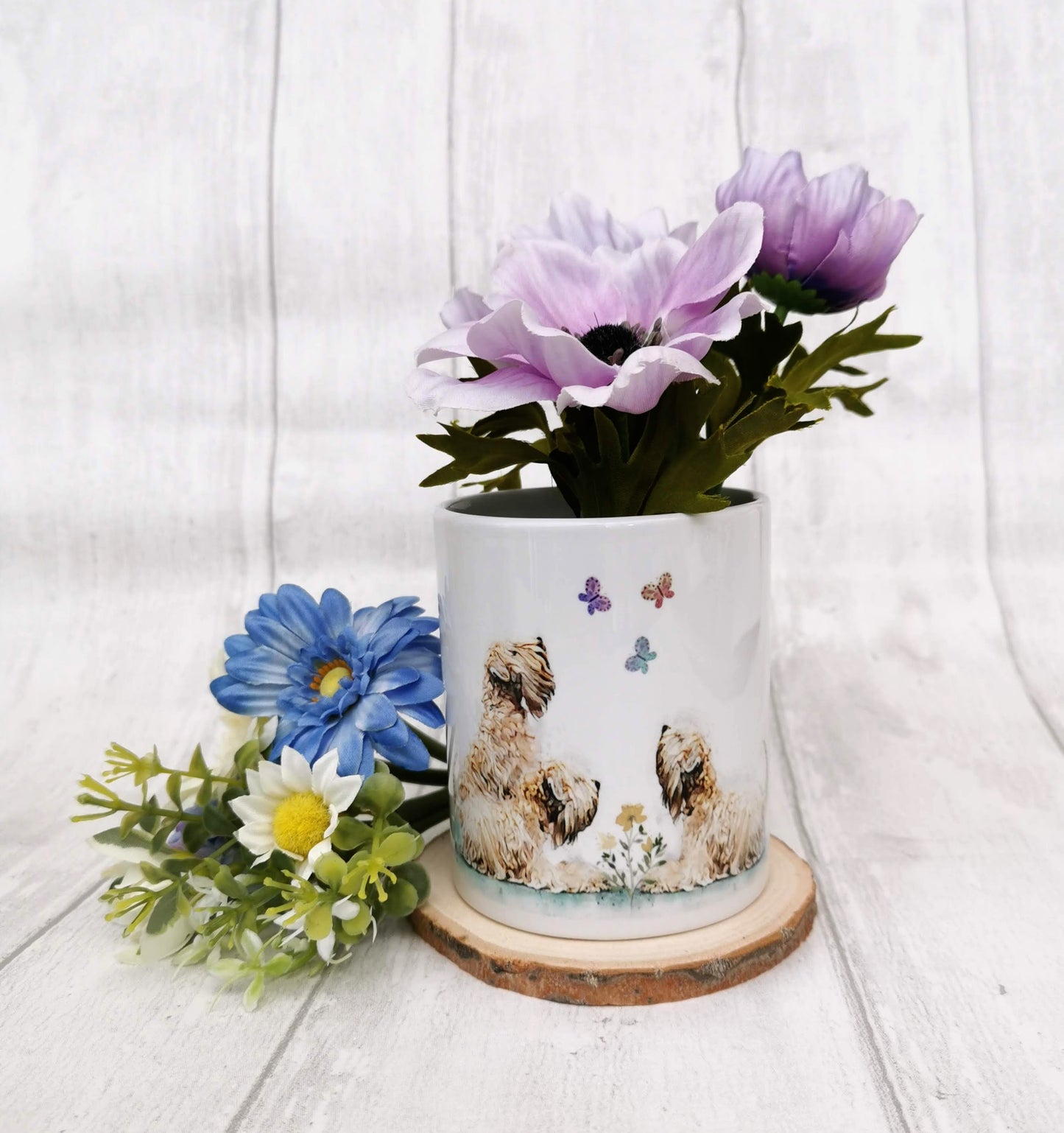 Wheatens & Butterflies Pencil Pot
