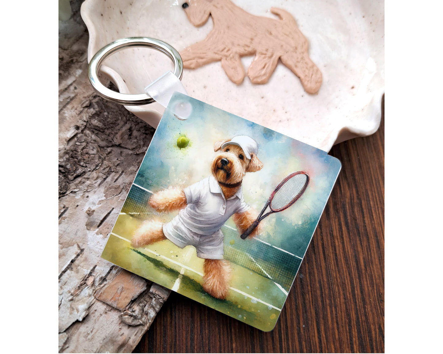 Tennis Keyring