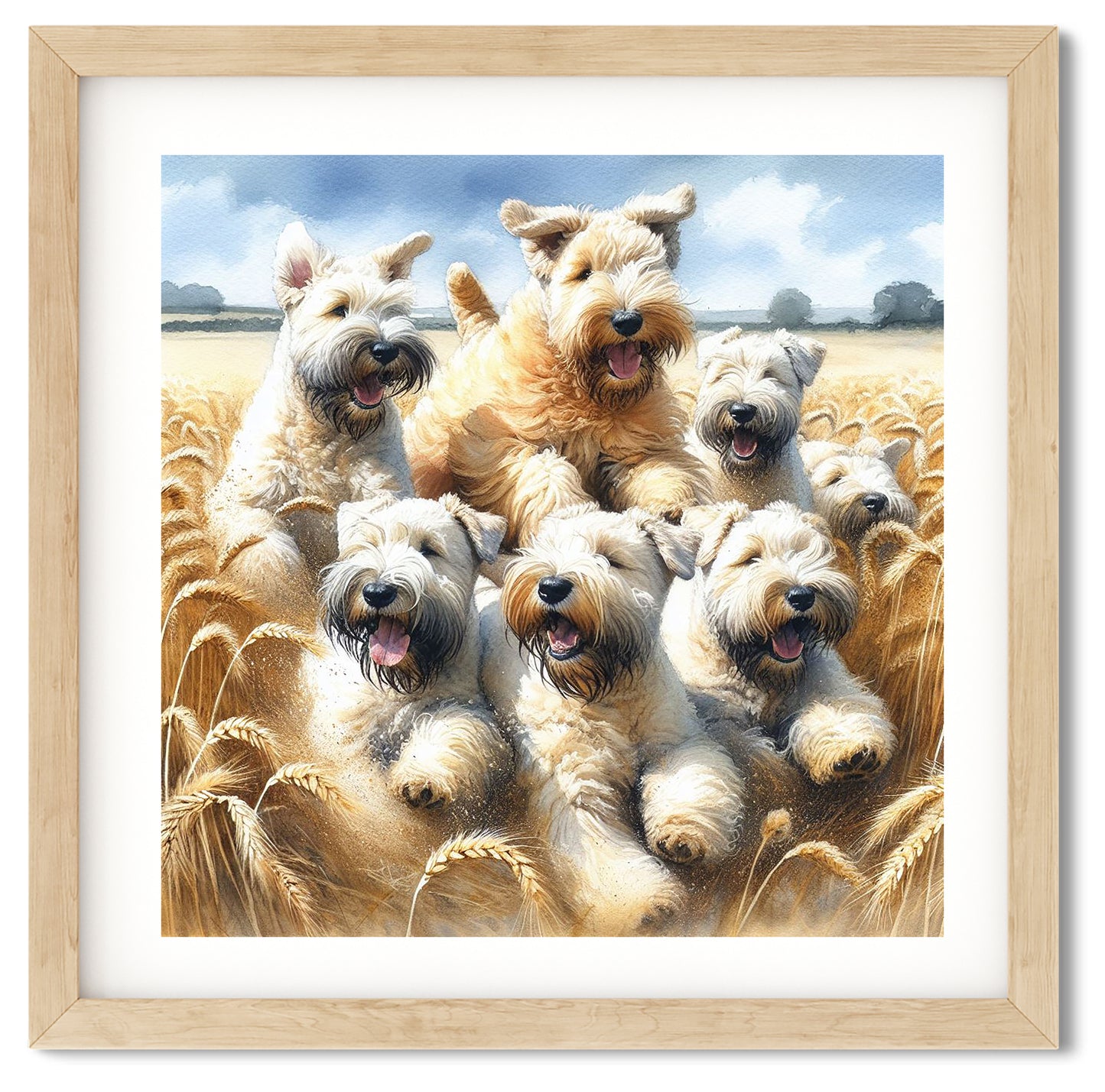 Soft Coated Wheaten Terrier Wheaten Fields Print