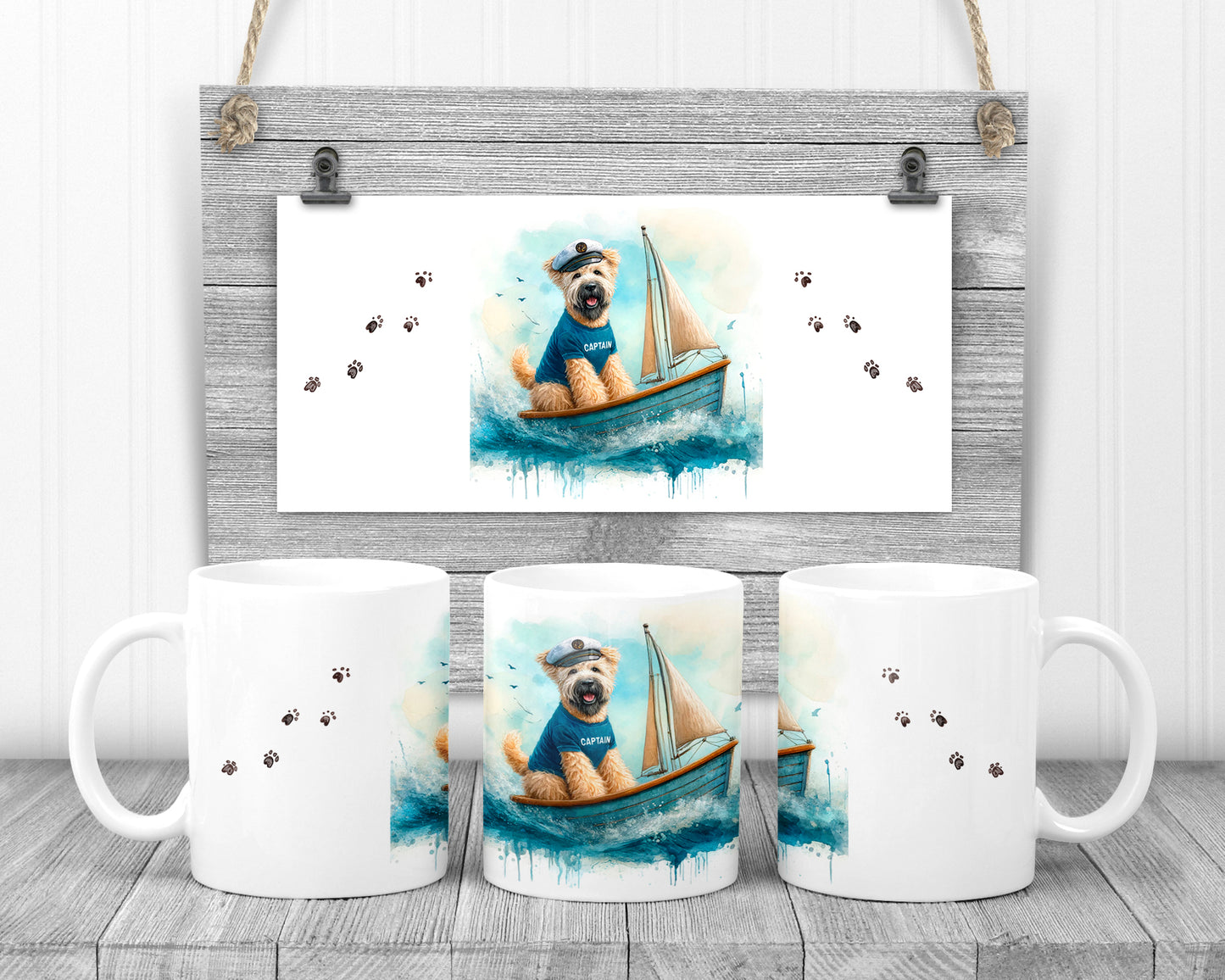 wheaten terrier ship ahoy mug