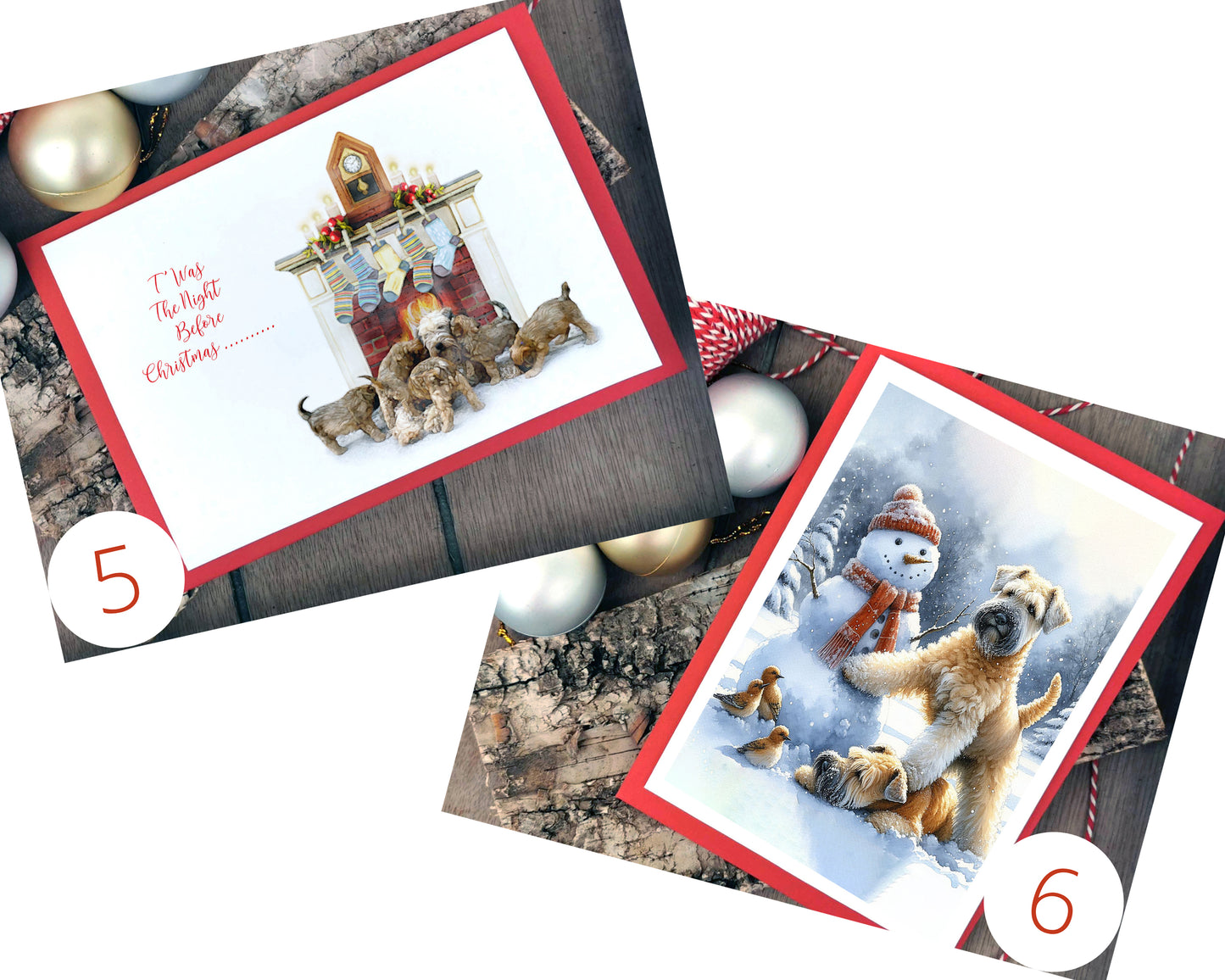 Wheaten Terrier Christmas Card Selection Pack of 10