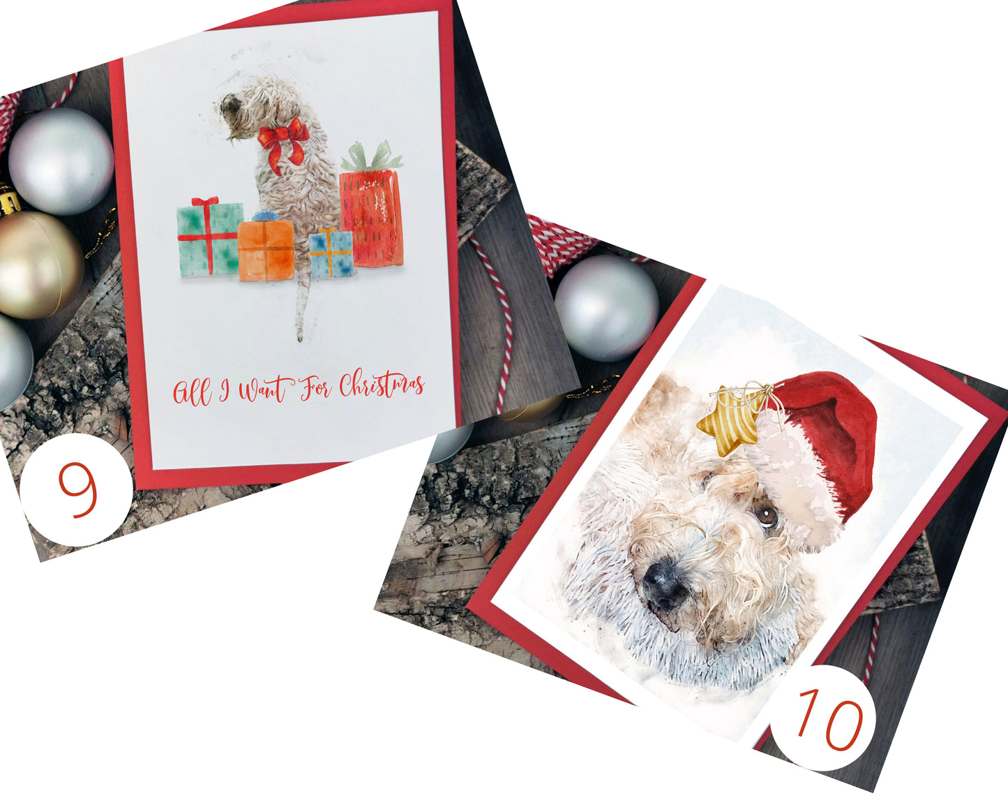 Wheaten Terrier Christmas Card Selection Pack of 10