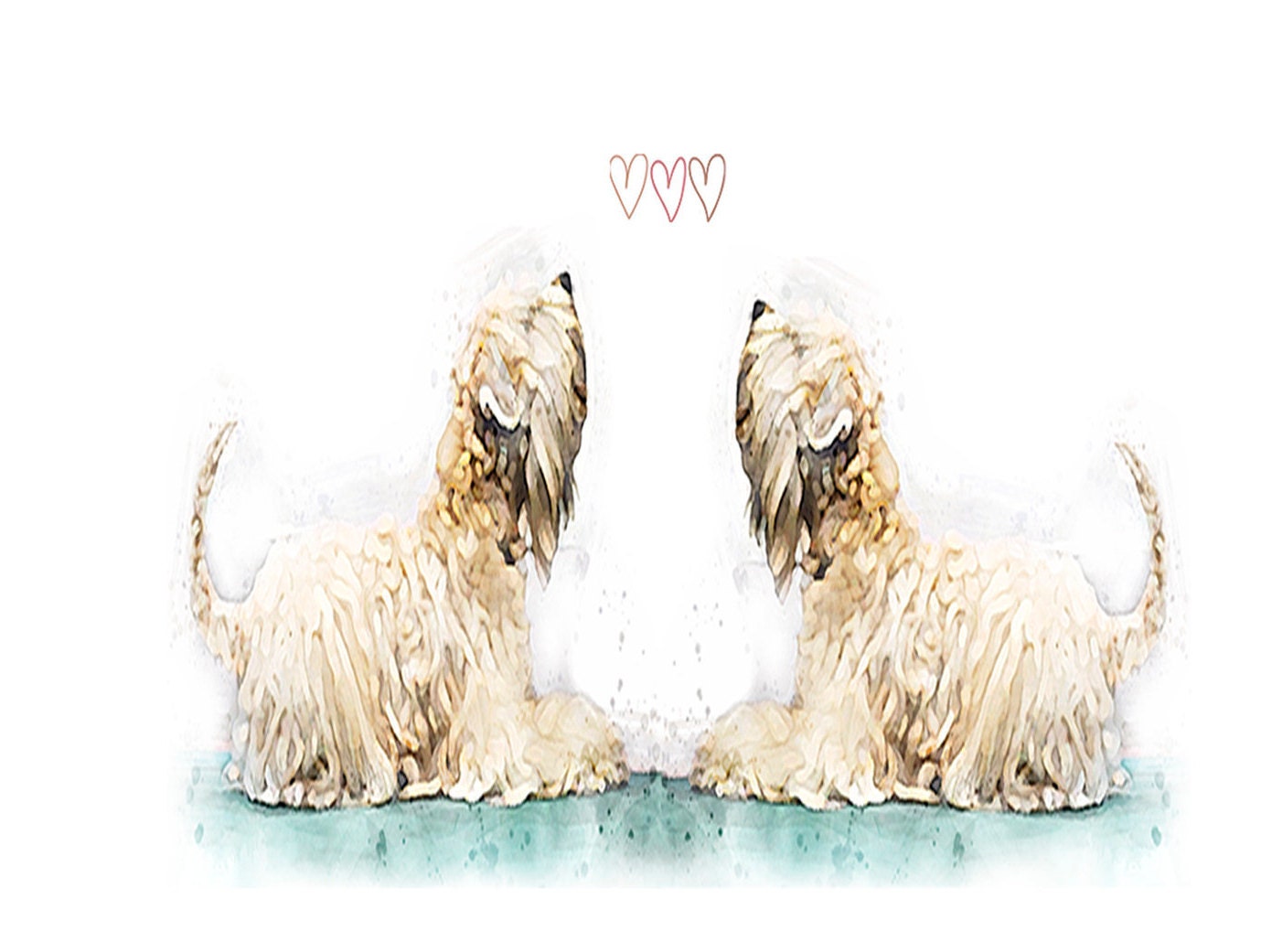 wheaten terrier wagging tails & wheaten kisses mug