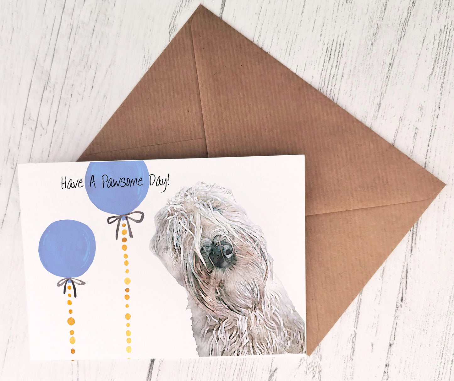 Pawsome Day Blue Card