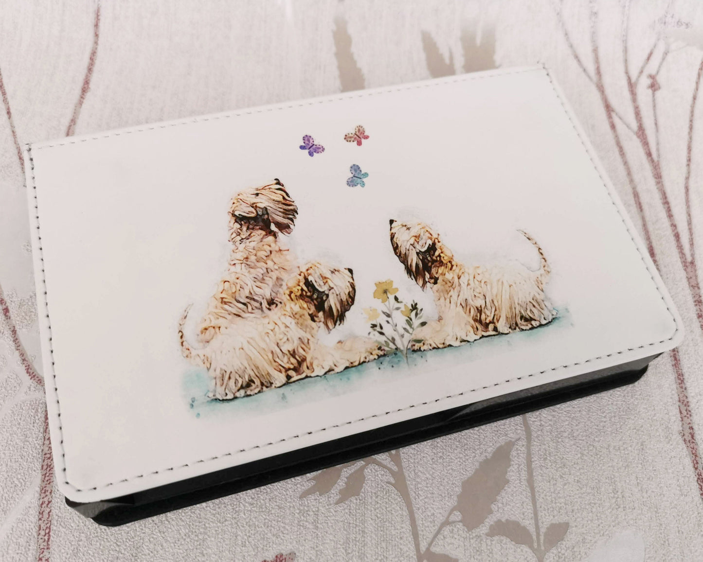 Soft Coated Wheaten Terrier Desk Notepad Holder