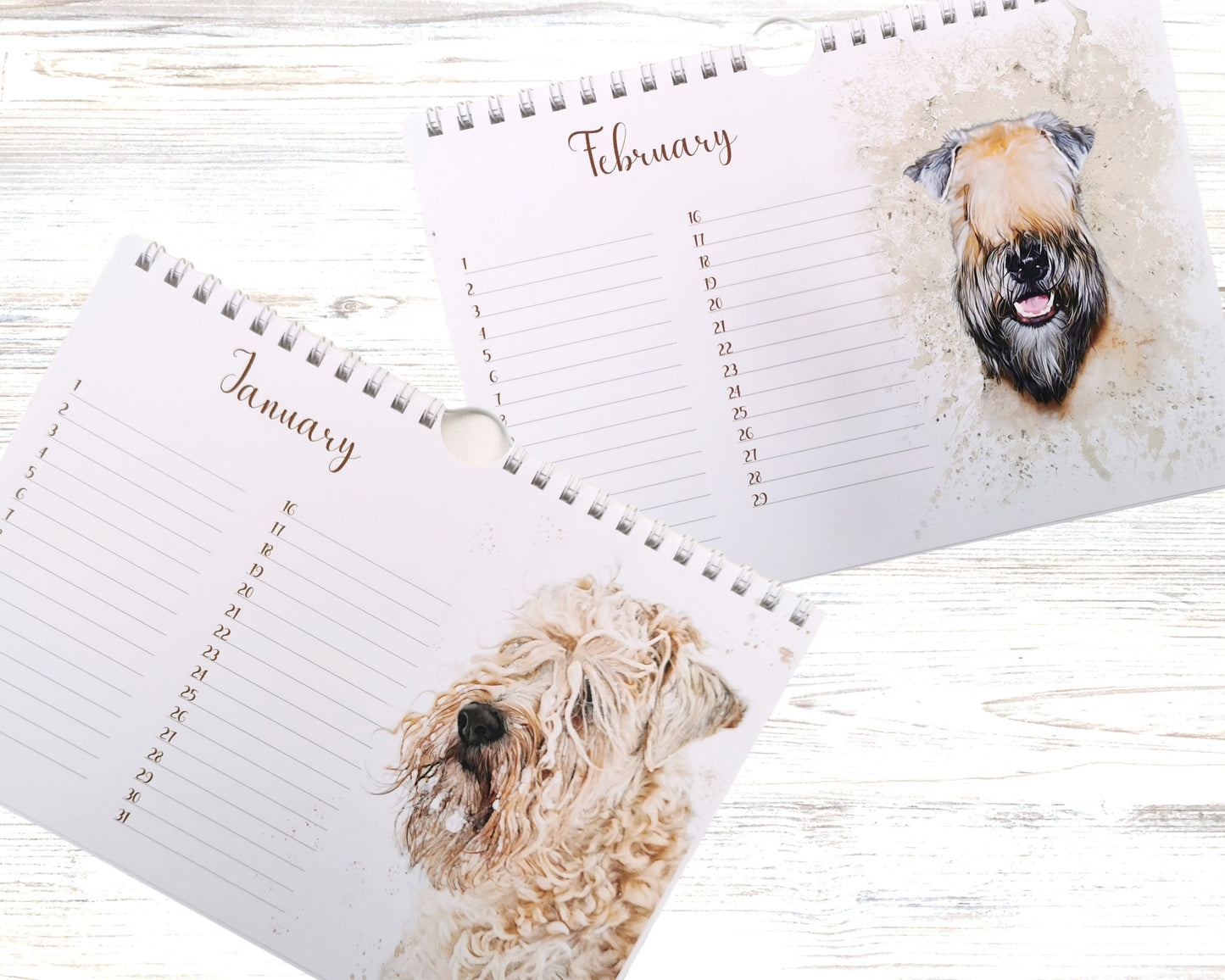 wheaten terrier birthday calendar