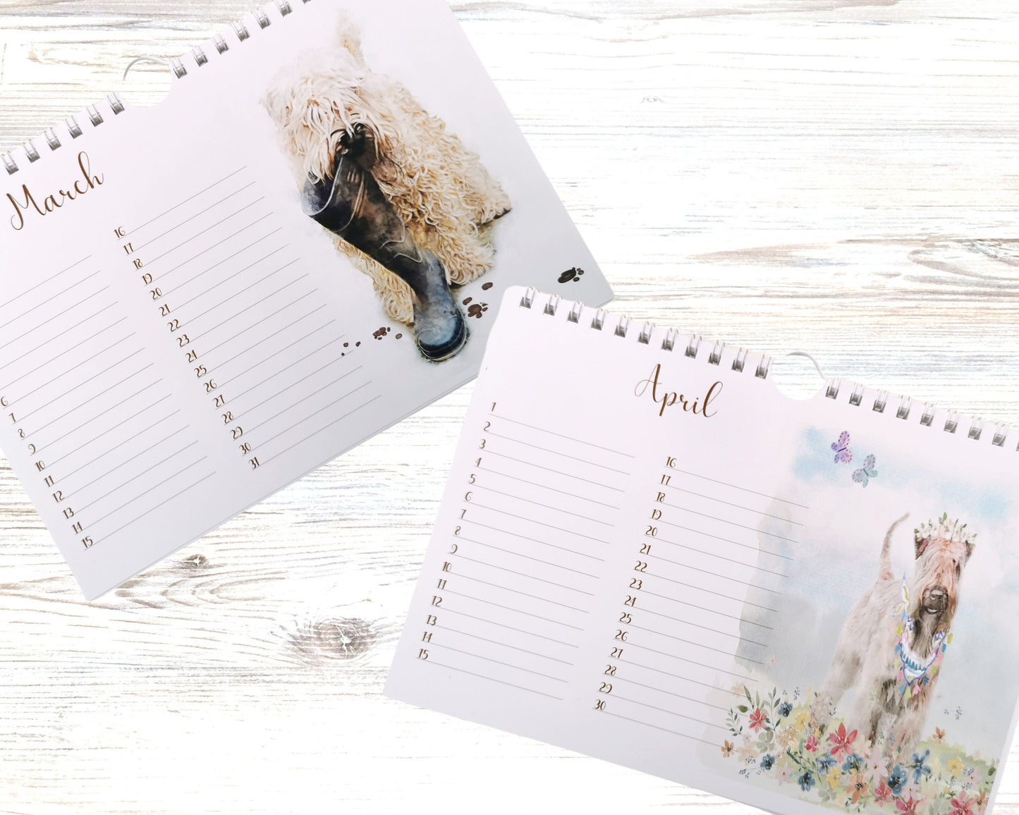 wheaten terrier birthday calendar