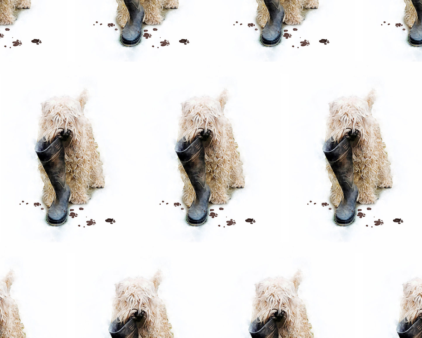 soft coated wheaten terrier helping hand gift paper