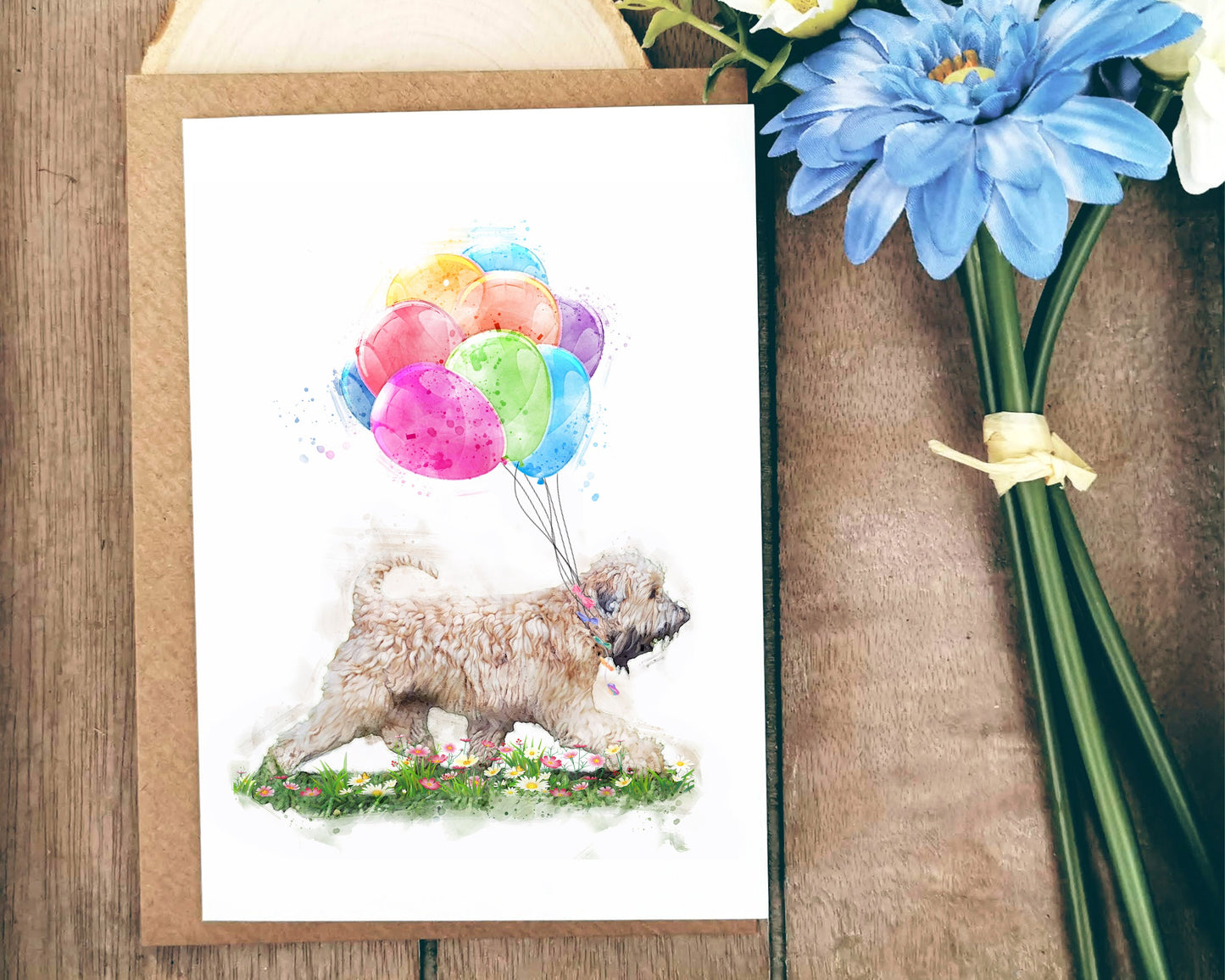 wheaten terrier celebration card