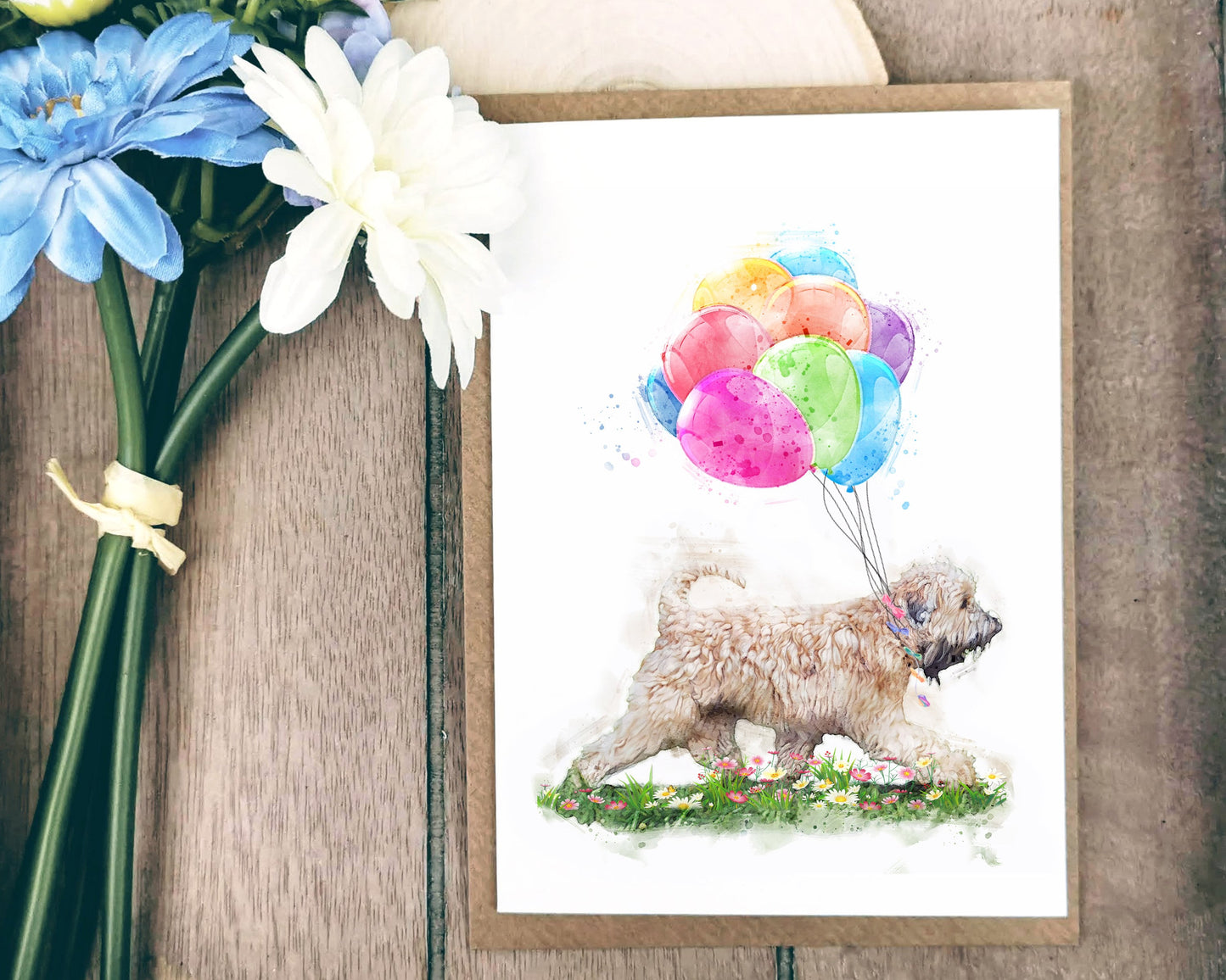 wheaten terrier celebration card