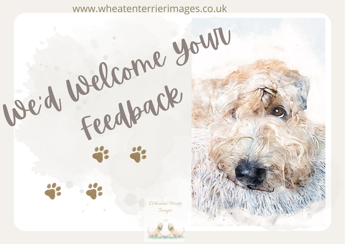 wheaten terrier celebration card