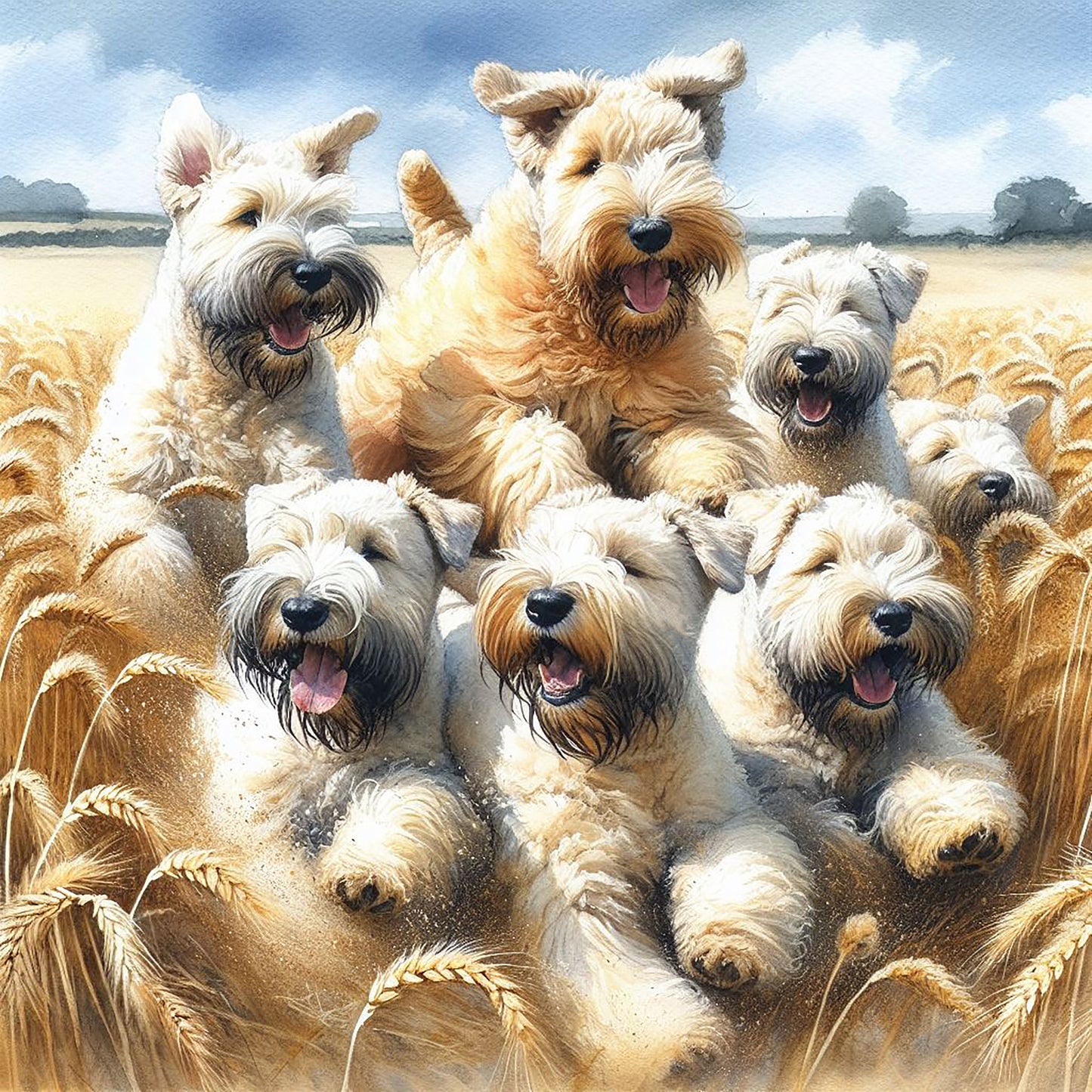 Wheaten Fields Card
