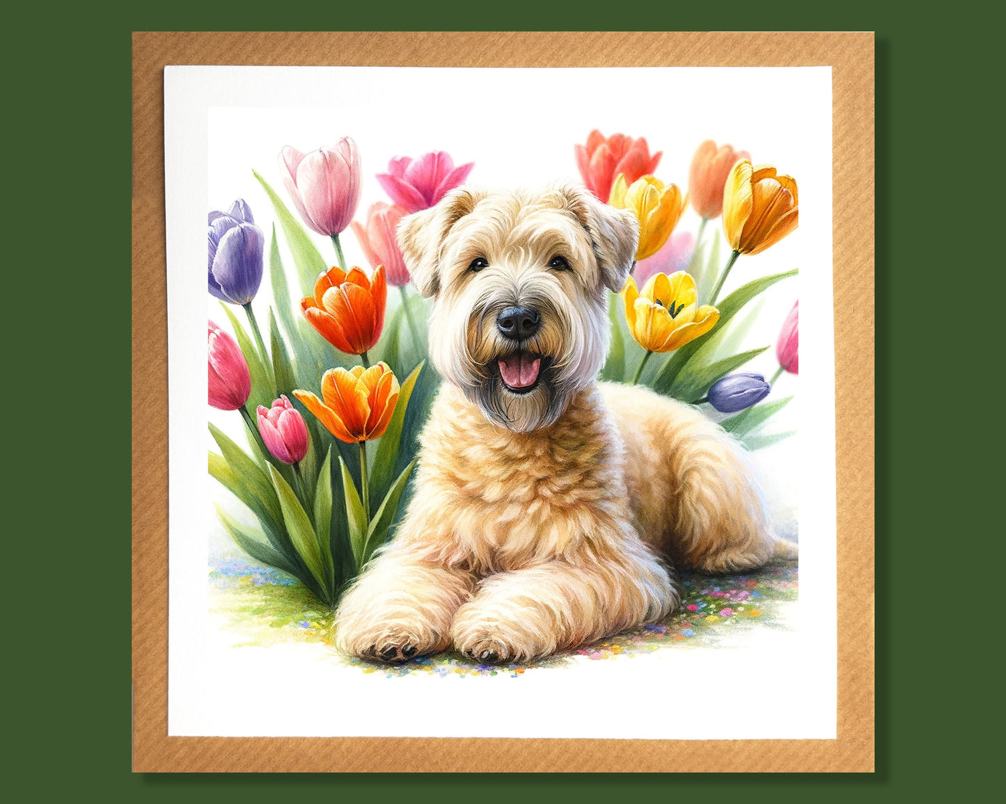 April Birth Flower Card
