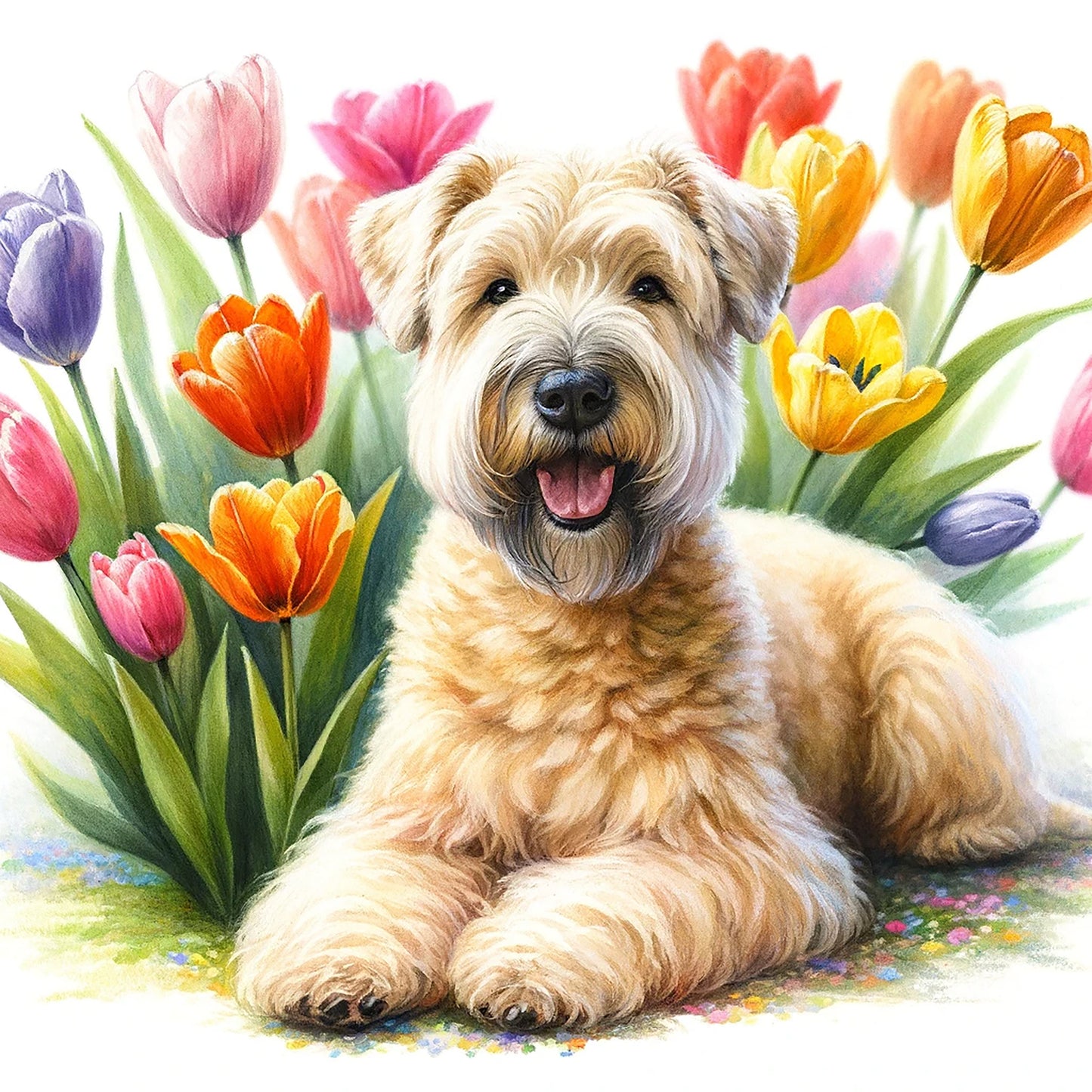 April Birth Flower Card