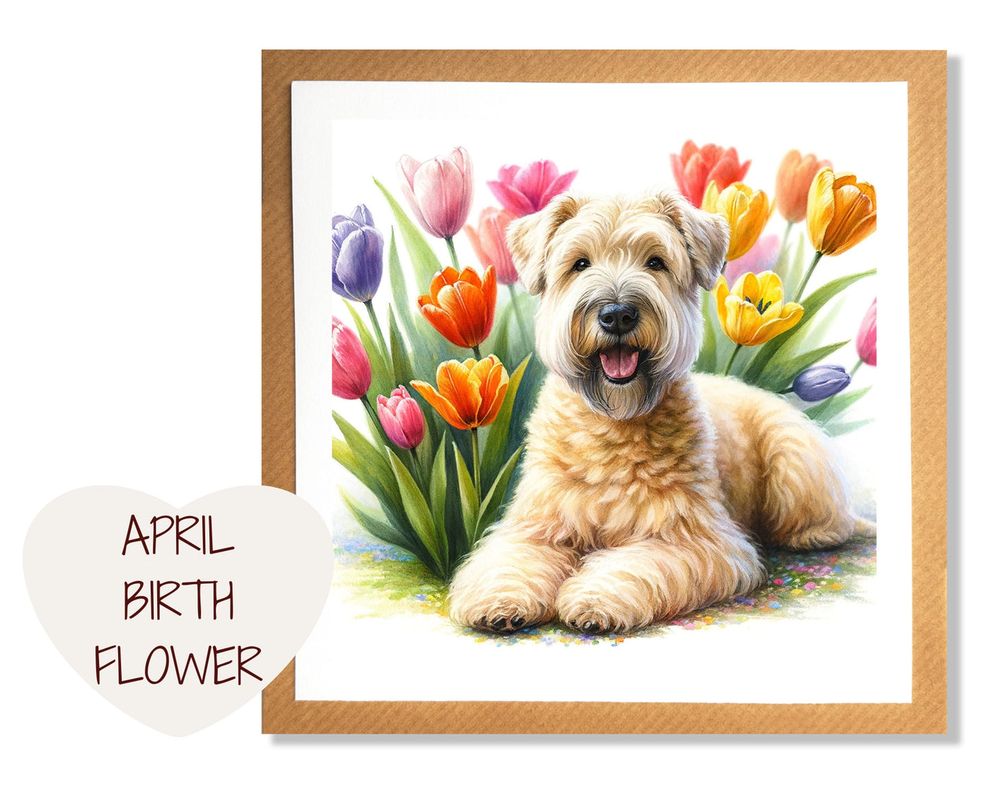 April Birth Flower Card