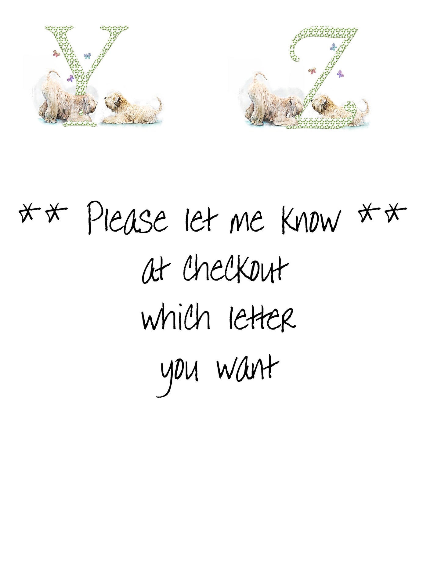 wheaten terrier letter mug