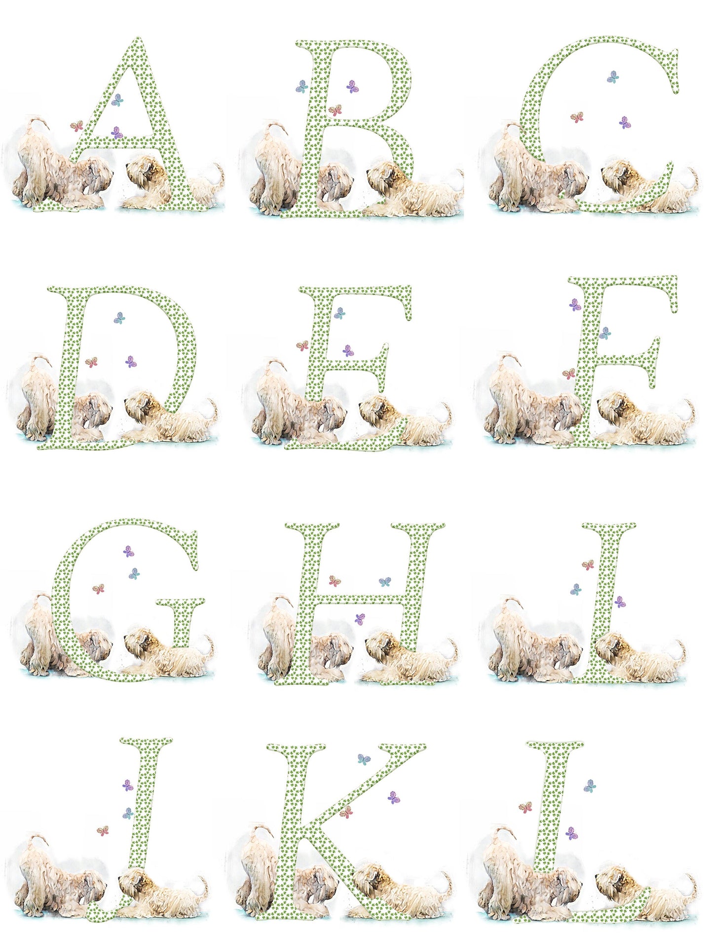 wheaten terrier letter mug