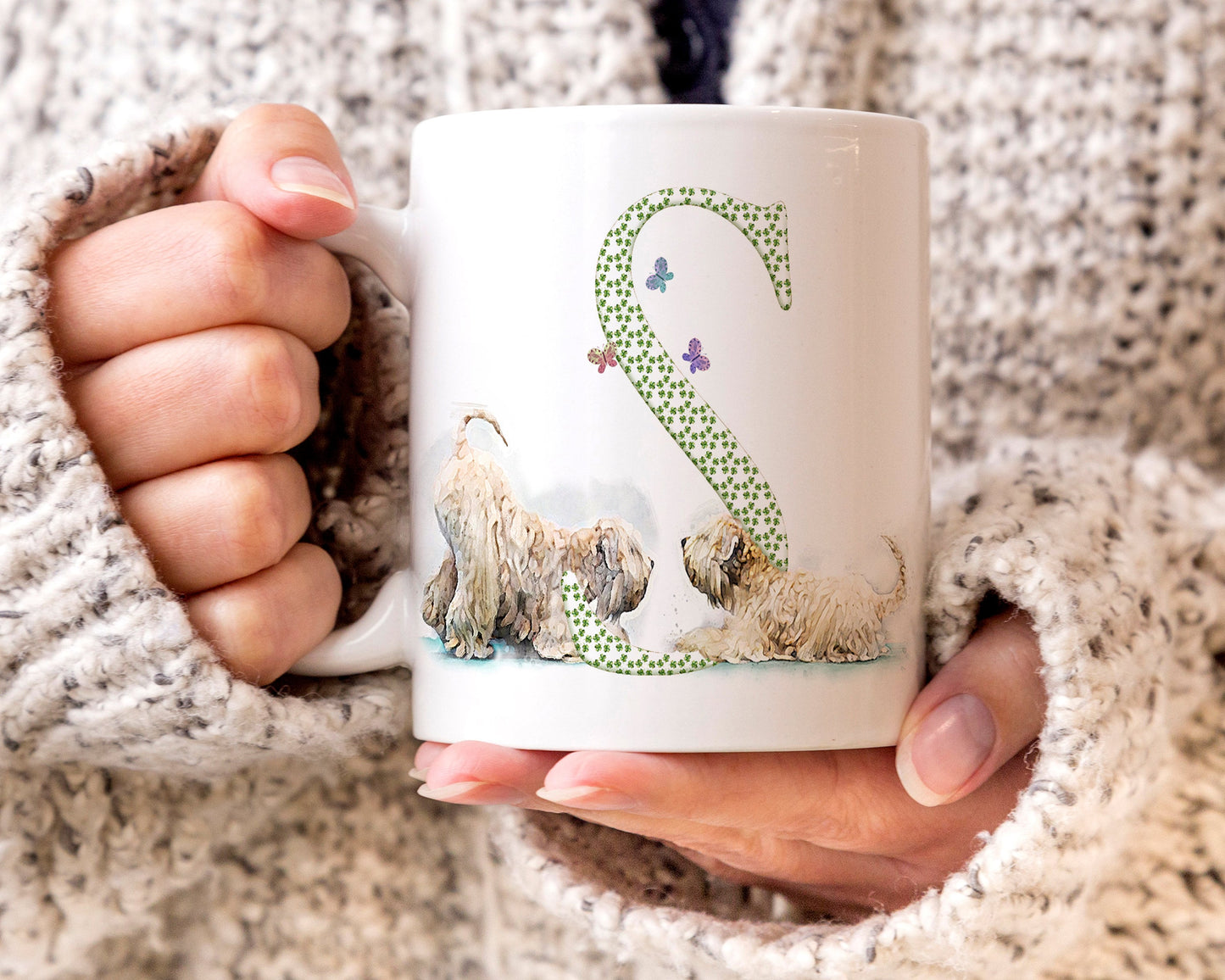 wheaten terrier letter mug