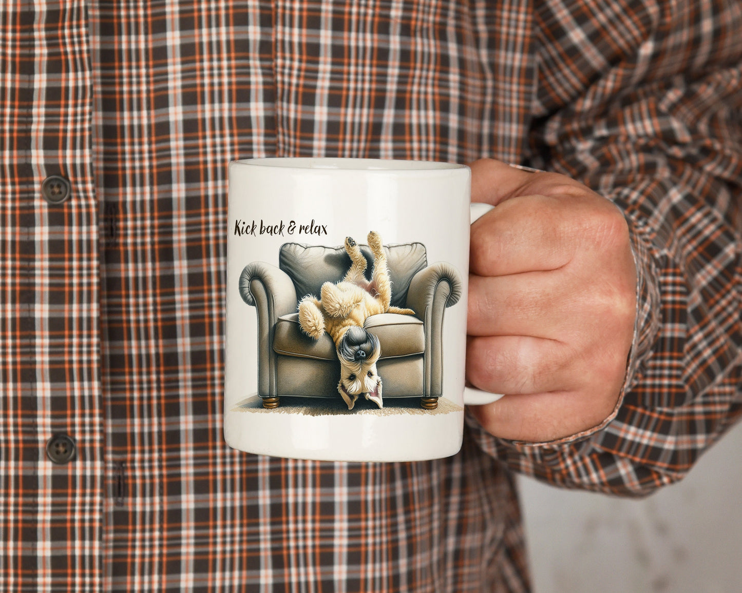 wheaten terrier kick back & relax mug