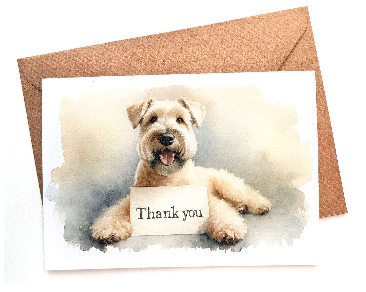 wheaten terrier thank you card