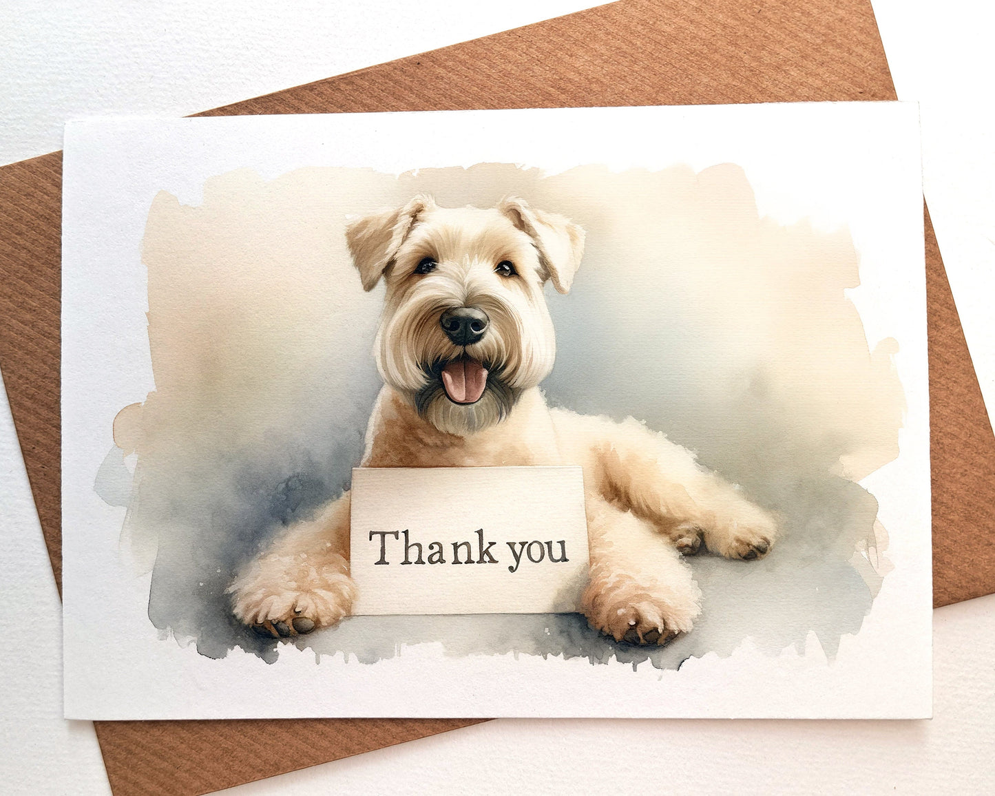 wheaten terrier thank you card