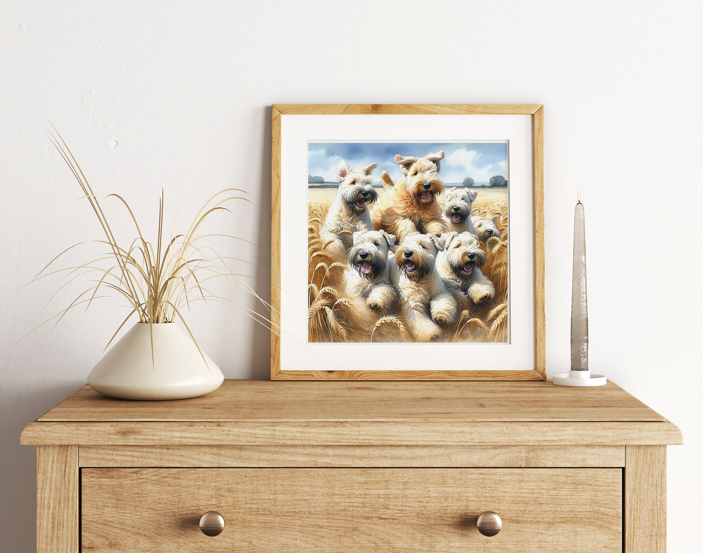 Soft Coated Wheaten Terrier Wheaten Fields Print