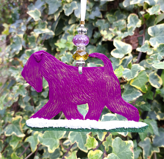 Running Wheaten Tree Decoration