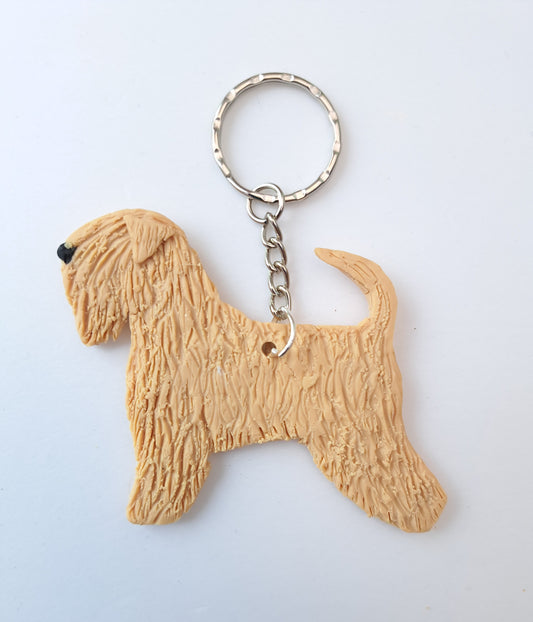 Wheaten Terrier Keyring