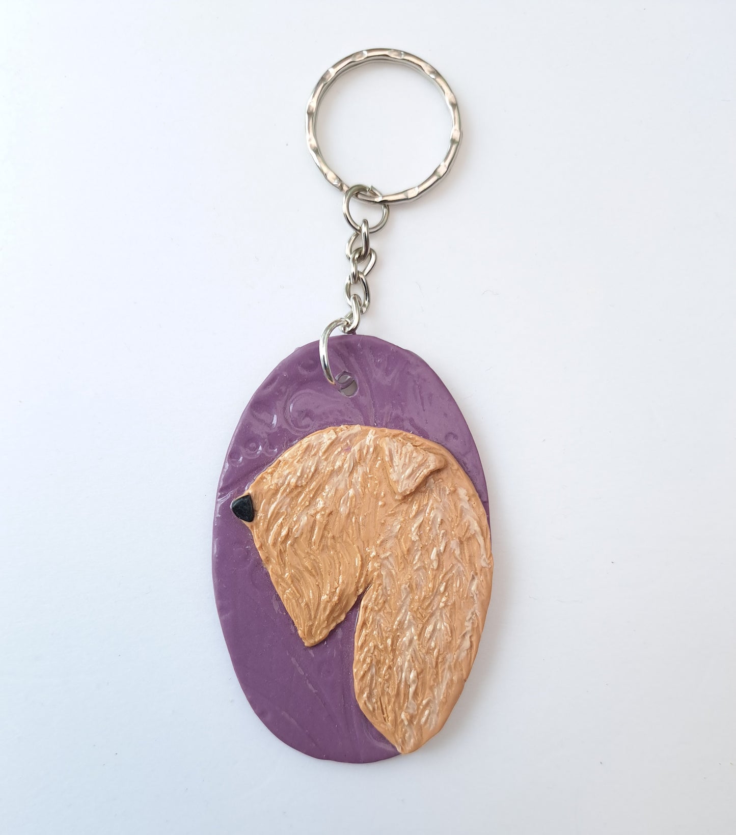 Soft Coated Wheaten Terrier Keychain