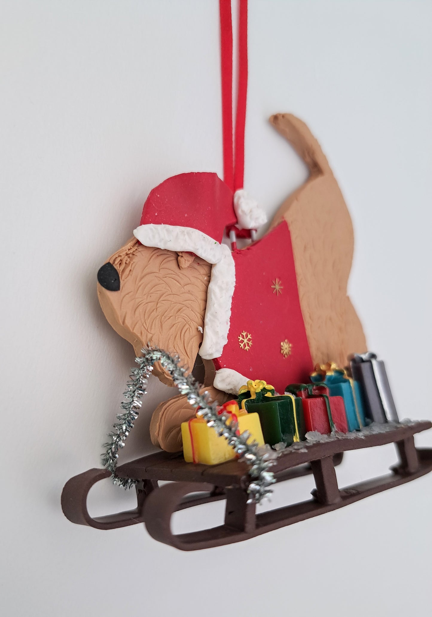 Wheaten Terrier Special Delivery Tree Decoration